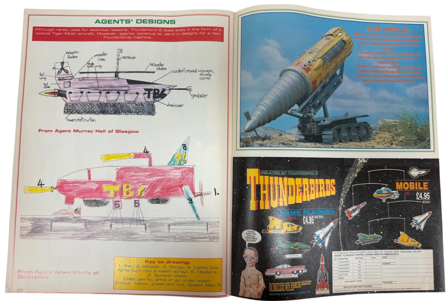 Vintage Gerry Andersons Thunderbirds Comic Magazine Issue No.5 December 27th 1991 - Ex Shop Stock (Grade 9.0).