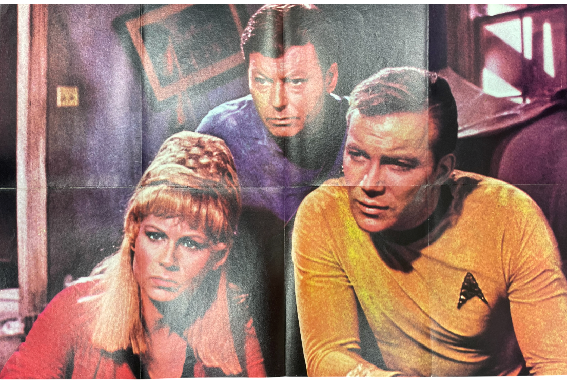Vintage 1977 Star Trek The Original Series Giant Poster Book Voyage Eight Stardate 7704.01