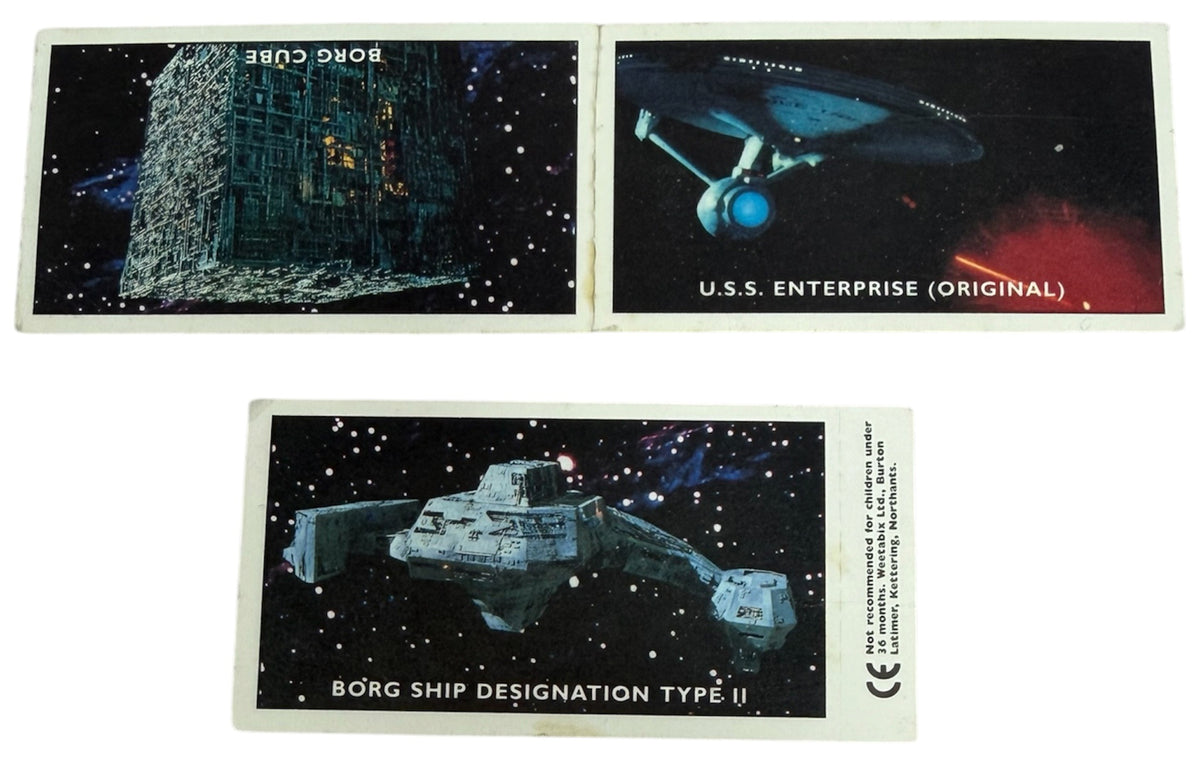 Vintage 1994 Star Trek Generations Weetabix Cereal Promotion Cards Stickers Double-Sided Rare - Mint Condition Ex Shop Stoc