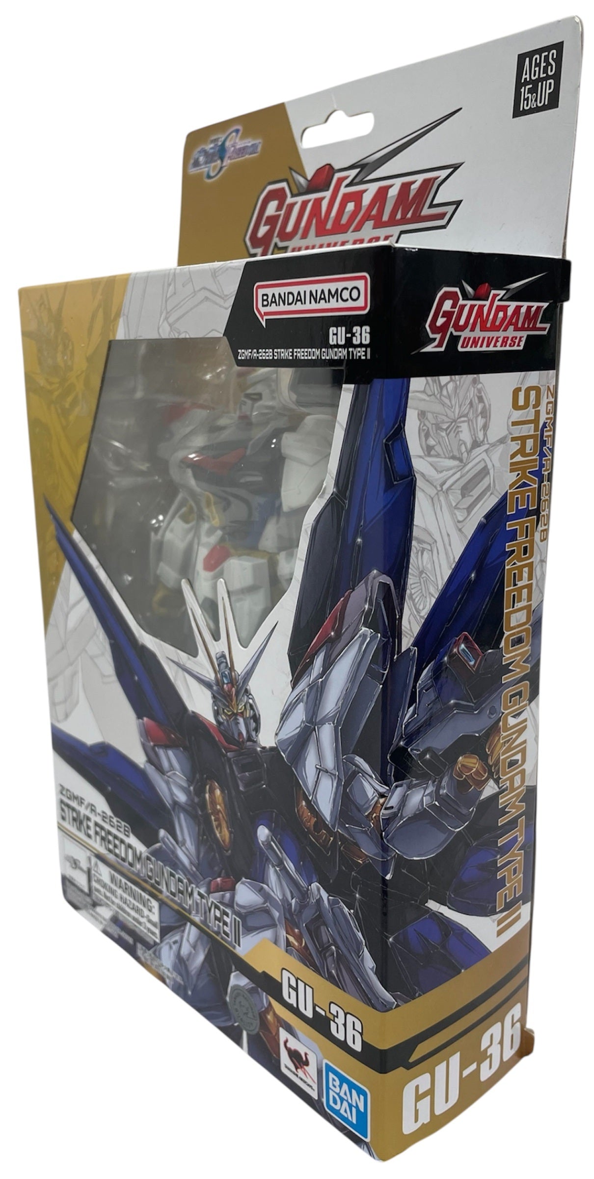 Bandai 2024 - ZGMF/A-262B Strike Freedom Gundam Type II GU-36 6 Inch Action Figure - Brand New Factory Sealed Ex Shop Stock
