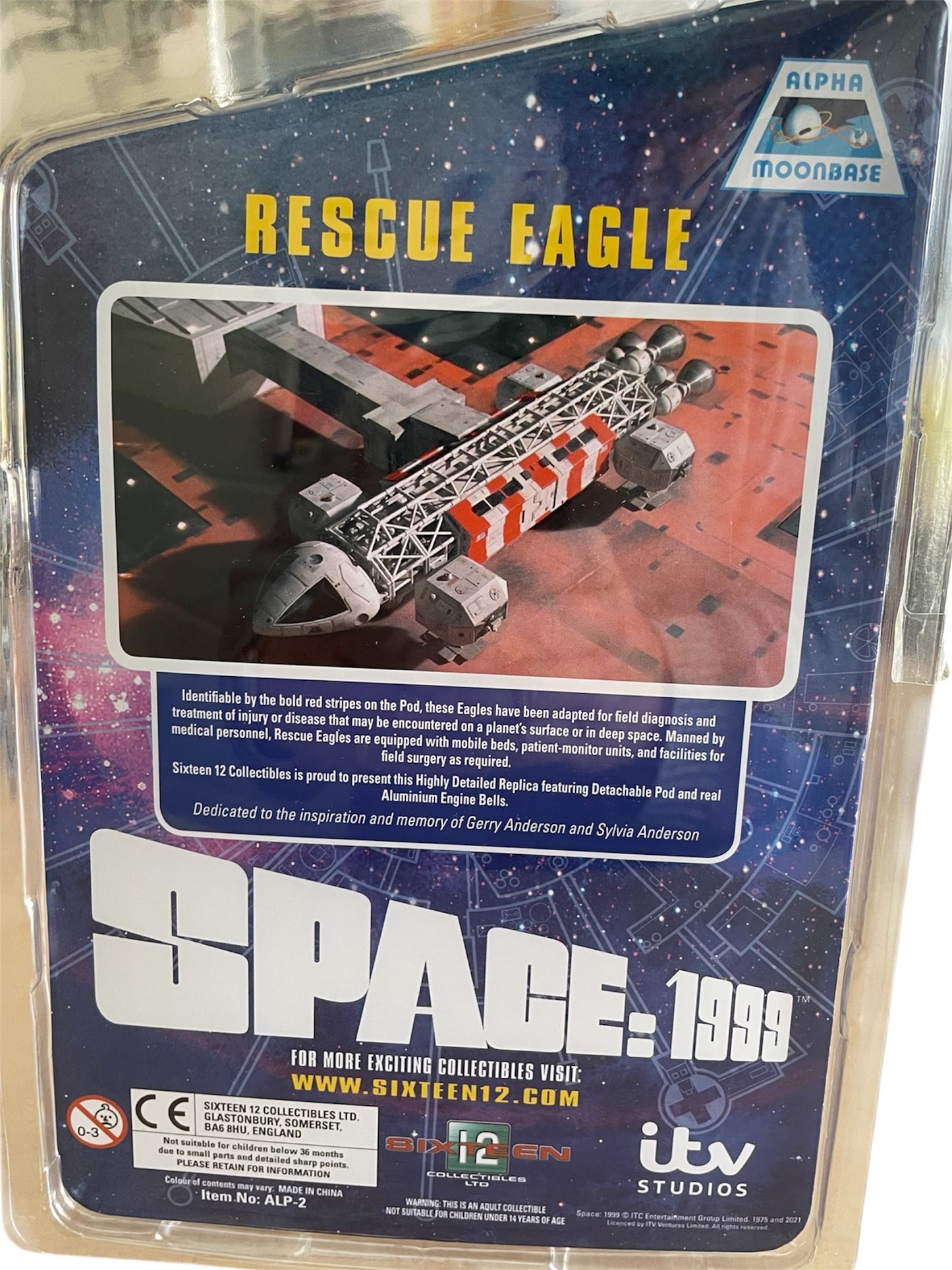 2021 Sixteen 12 Gerry Andersons Space 1999 Alpha Moonbase Edition Micro Rescue Eagle Transporter Highly Detailed Collectors Model - Brand New Factory Sealed