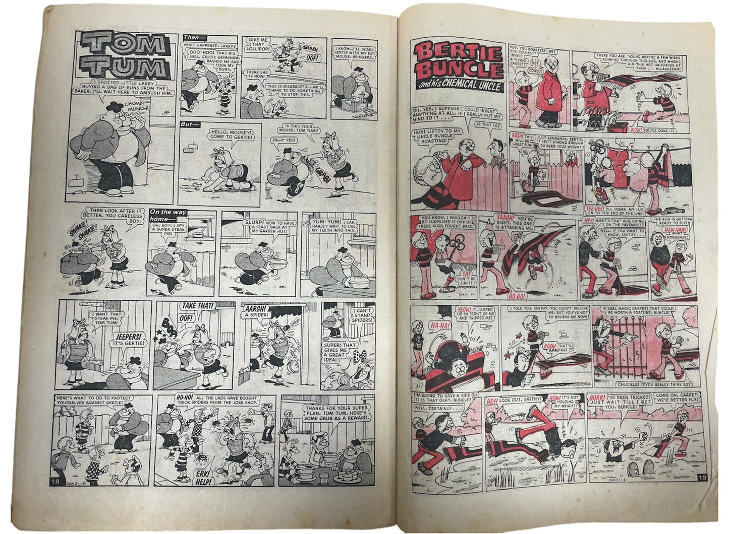 Vintage 1981 The Dandy Weekly Boys And Girls Comic Issue No. 2045 January 31st 1981 By D C Thompson & Co (3.5 Grade)