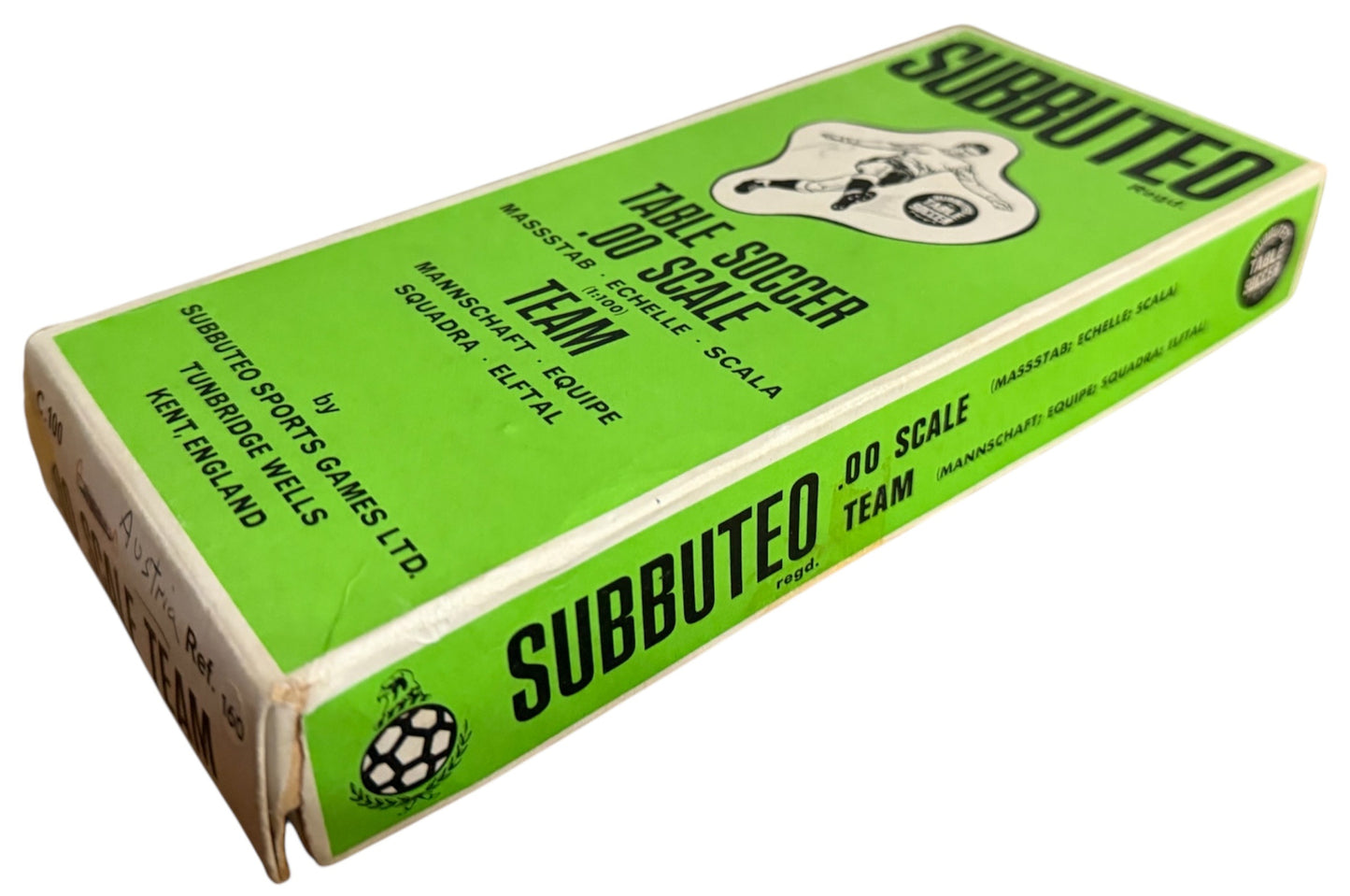 Vintage 1970's Subbuteo Table Soccer Football Game Heavy Weights No. 160 .00 Scale Edition In The Original Box