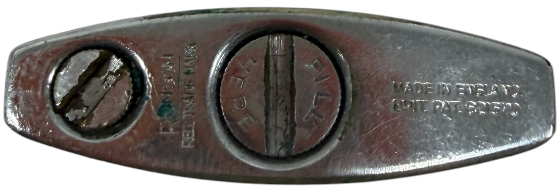 Vintage 1940's/50s Ronson Standard Automatic Petrol Lighter & Leather Pouch - Made In England - Good Condition