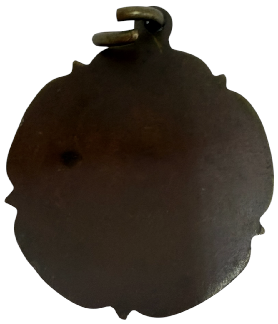 Vintage Football Medal Fob Pendant Bronze Brass Unengraved Soccer Collectible 1930s 1940s 1950s - Fantastic Condition