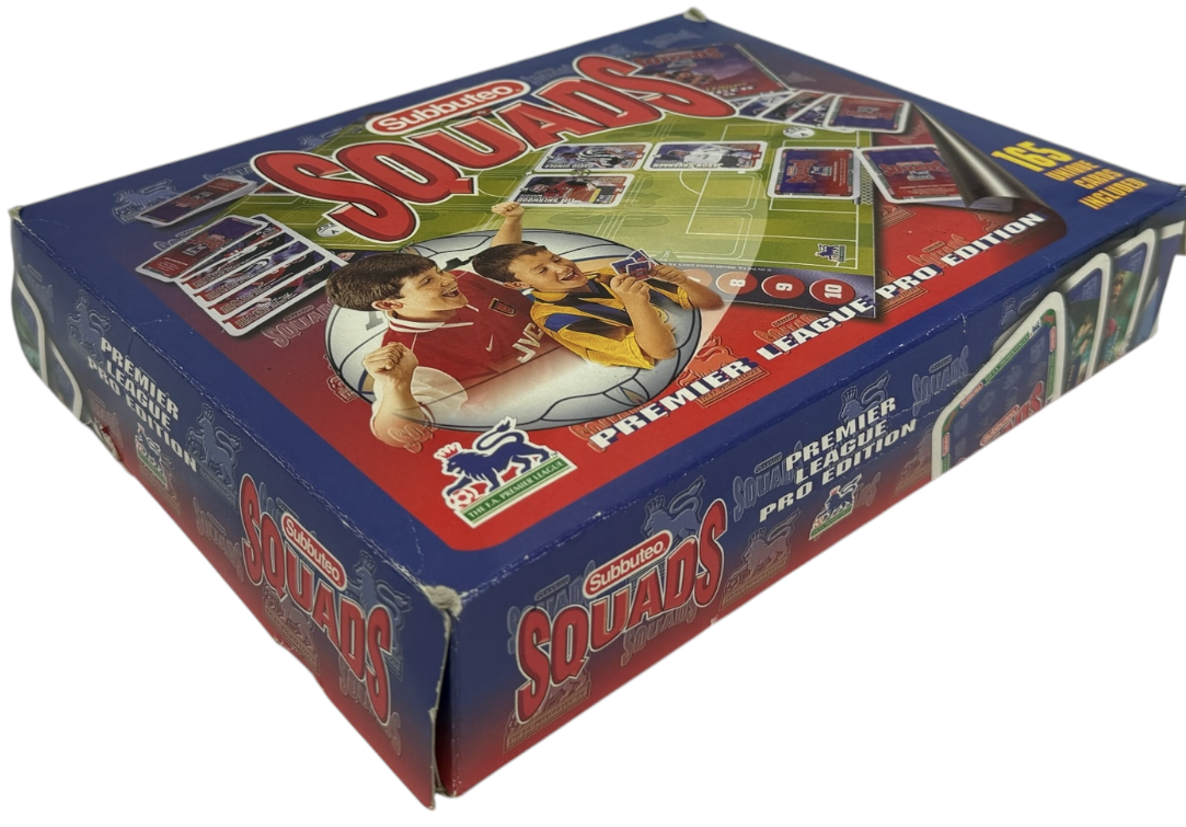 Vintage 1996 Subbuteo Squads Premier League Pro Edition Card Game - Complete & Boxed - Ex Shop Display Set
