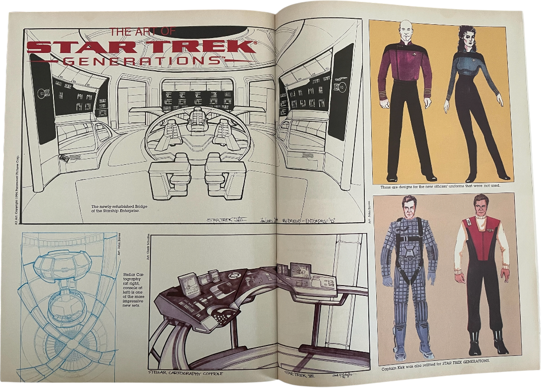 Vintage 1995 Star Trek Generations The Official Movie Souvenir Magazine - Ex Shop Stock