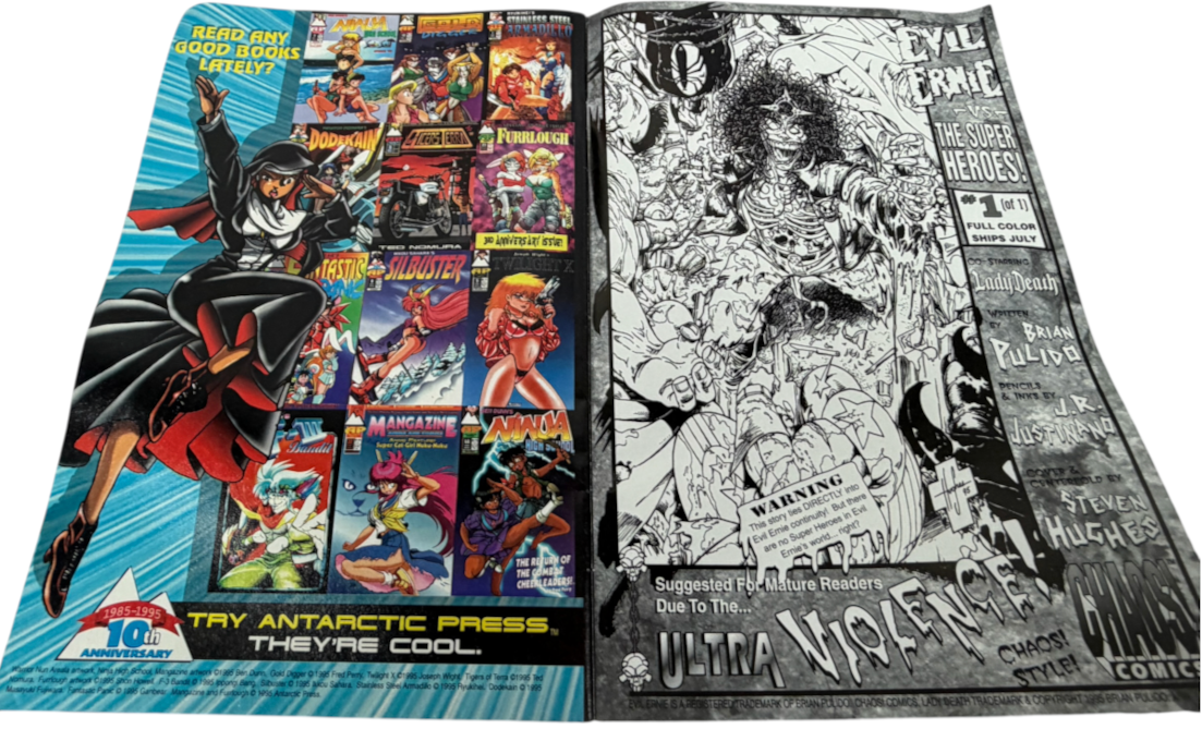 Vintage 1995 Chaosl Comics - Lady Death II Part III Between Heaven And Hell - May 1995 - Ex Shop Stock (Grade 6.5).