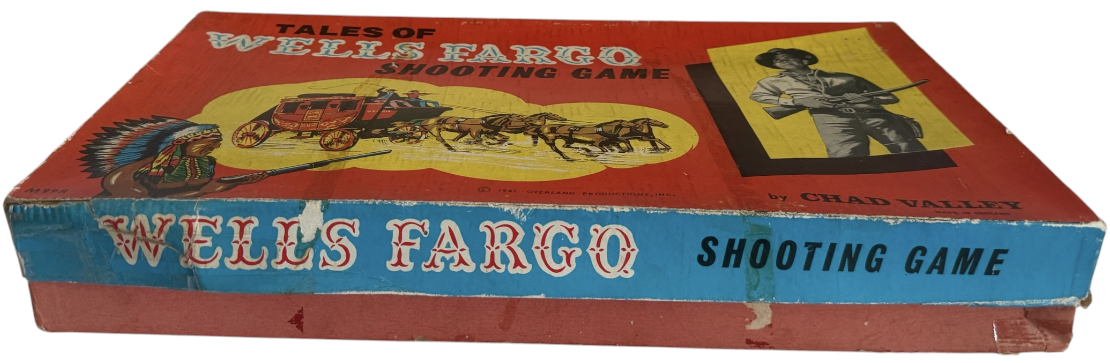 Vintage 1961 Chad Valley Tales Of Wells Fargo Shooting Game - Complete & In The Original Box
