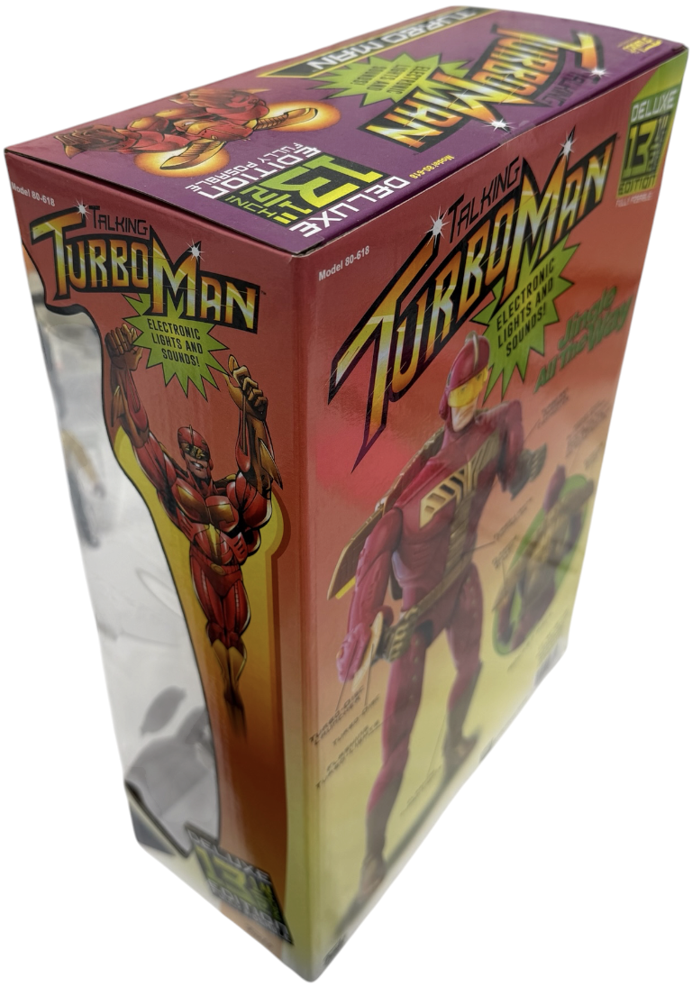 Funko 2021 Deluxe Special Edition 13.5" Talking Turbo Man Action Figure Jingle All The Way - Brand New Factory Sealed Ex Shop Stock