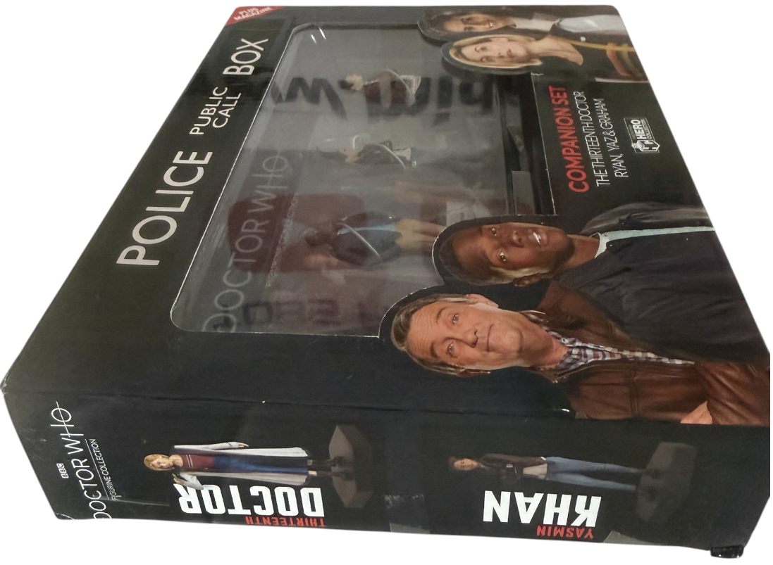 Eaglemoss Hero Collector 2022 Dr Who Figurine Companion Set - The Thirteenth Doctor, Ryan, Yaz & Graham - Brand New Factory Sealed Ex Shop Stock