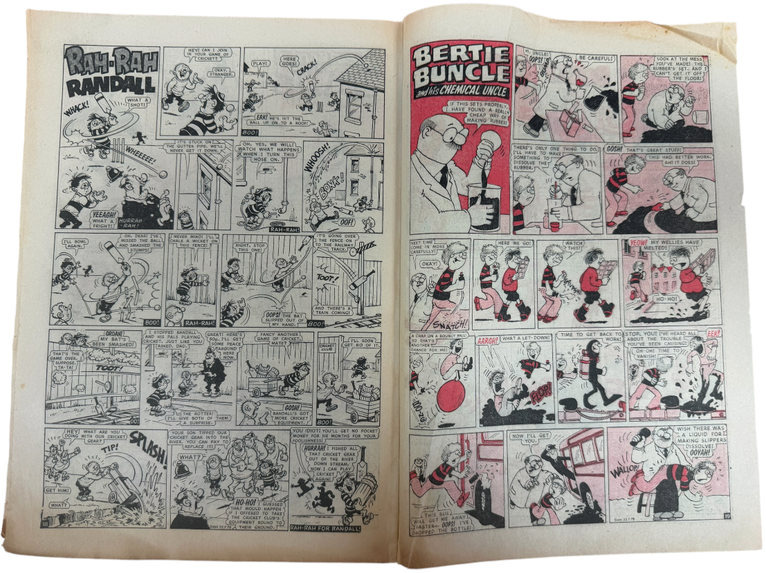 Vintage 1978 The Dandy Weekly Boys And Girls Comic Issue No. 1913 July 22nd 1978 By D C Thompson & Co (3.5 Grade)