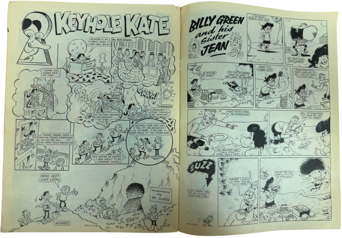 Vintage 1990 The Dandy Weekly Boys And Girls Comic Issue No. 2547 September 15th 1990 By D C Thompson & Co (5.5 Grade
