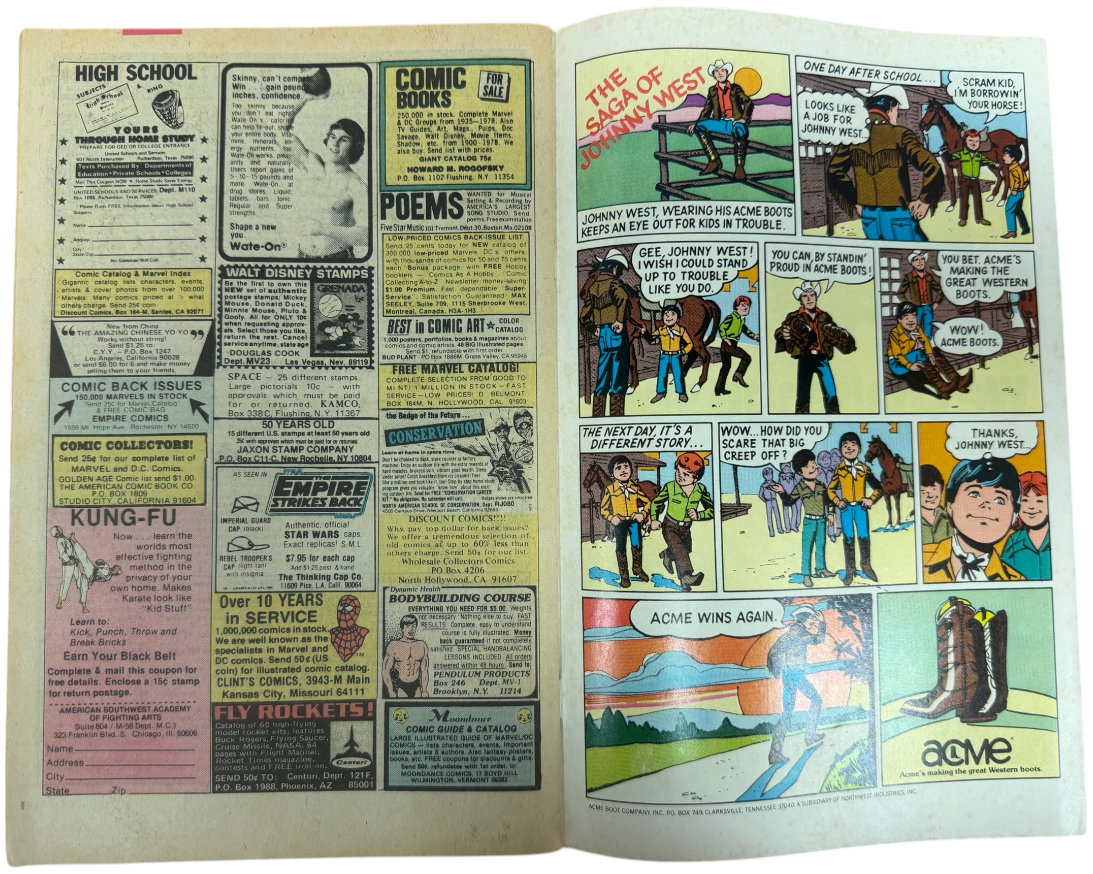 Vintage 1980 Marvel Comics - Star Trek Comic Issue No.9 December 1980 - Ex Shop Stock (Grade 6.5)
