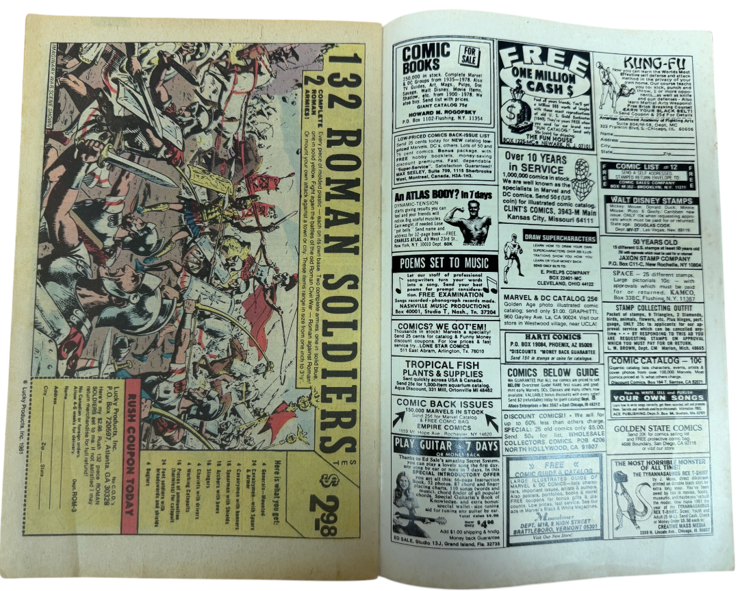 Vintage 1981 Marvel Comics - Star Trek Comic Issue No.16 October 1981 - Ex Shop Stock (Grade 7.0)