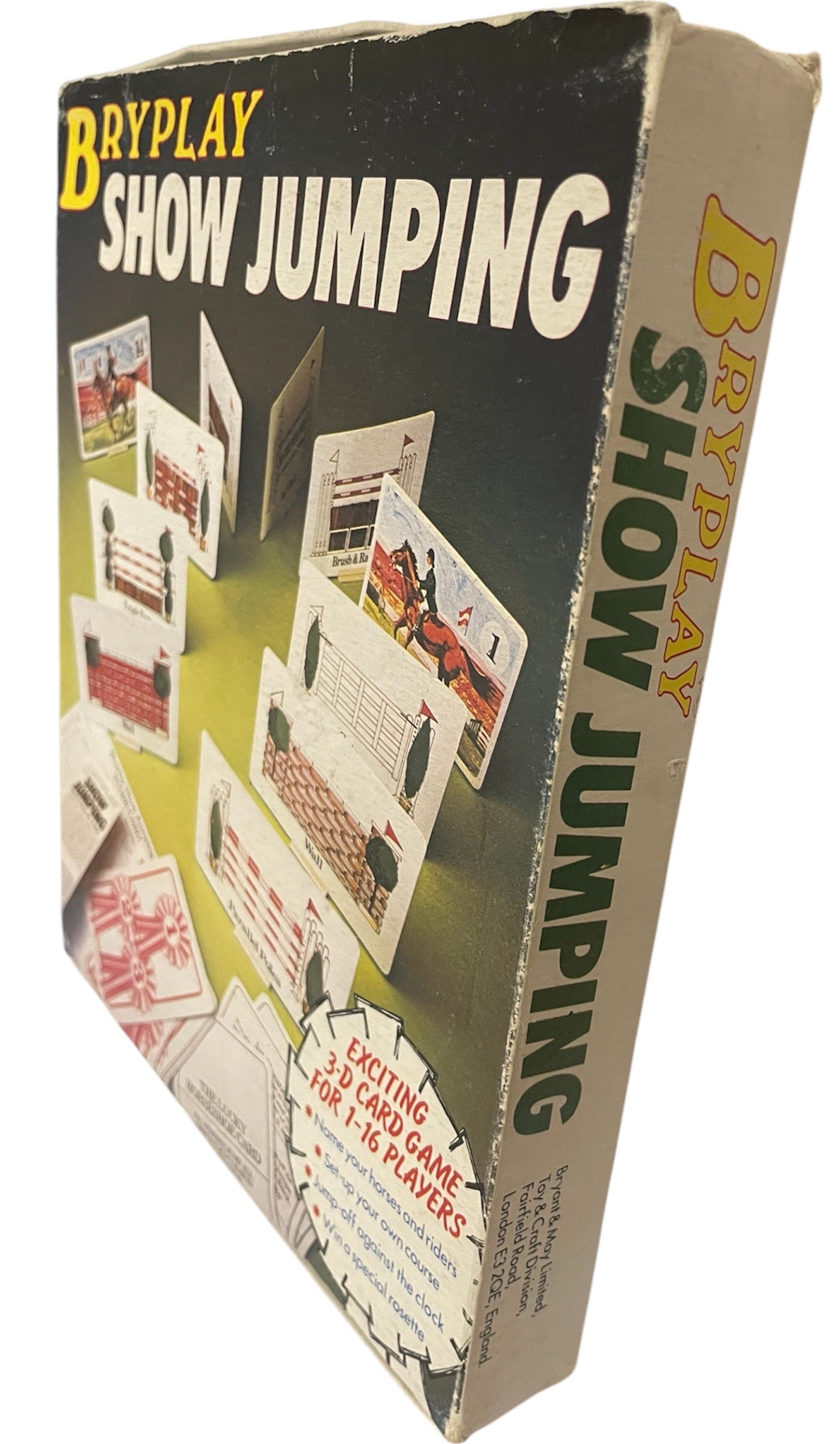 Vintage 1978 Bryplay - Show Jumping 3D Card Game - 100% Complete - In The Original Box - Former Shop Stock
