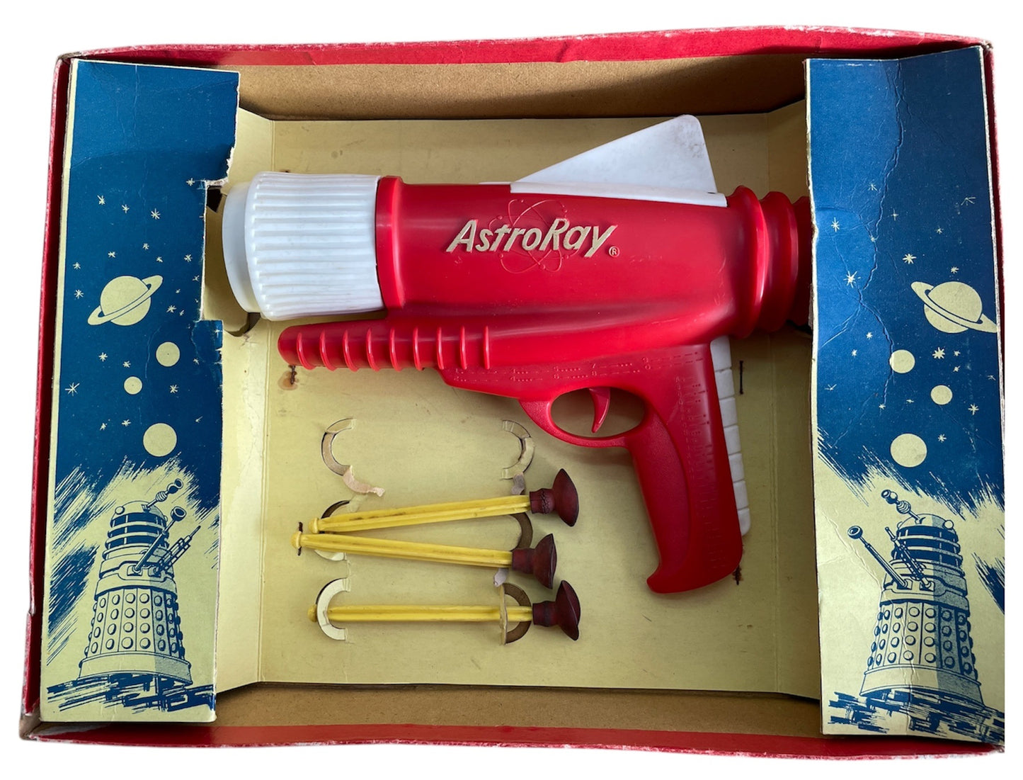 Vintage Bell Toys 1965 Doctor Dr Who's Astro Ray Dalek Gun From The Dr Who TV Series - Fantastic Condition & Complete In The Original Box