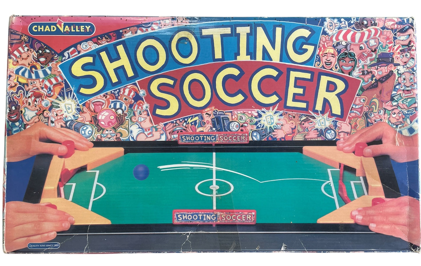 Vintage Cad Valley 1980's - Shooting Soccer Board Game - Fantastic Condition 100% Complete In The Original Box