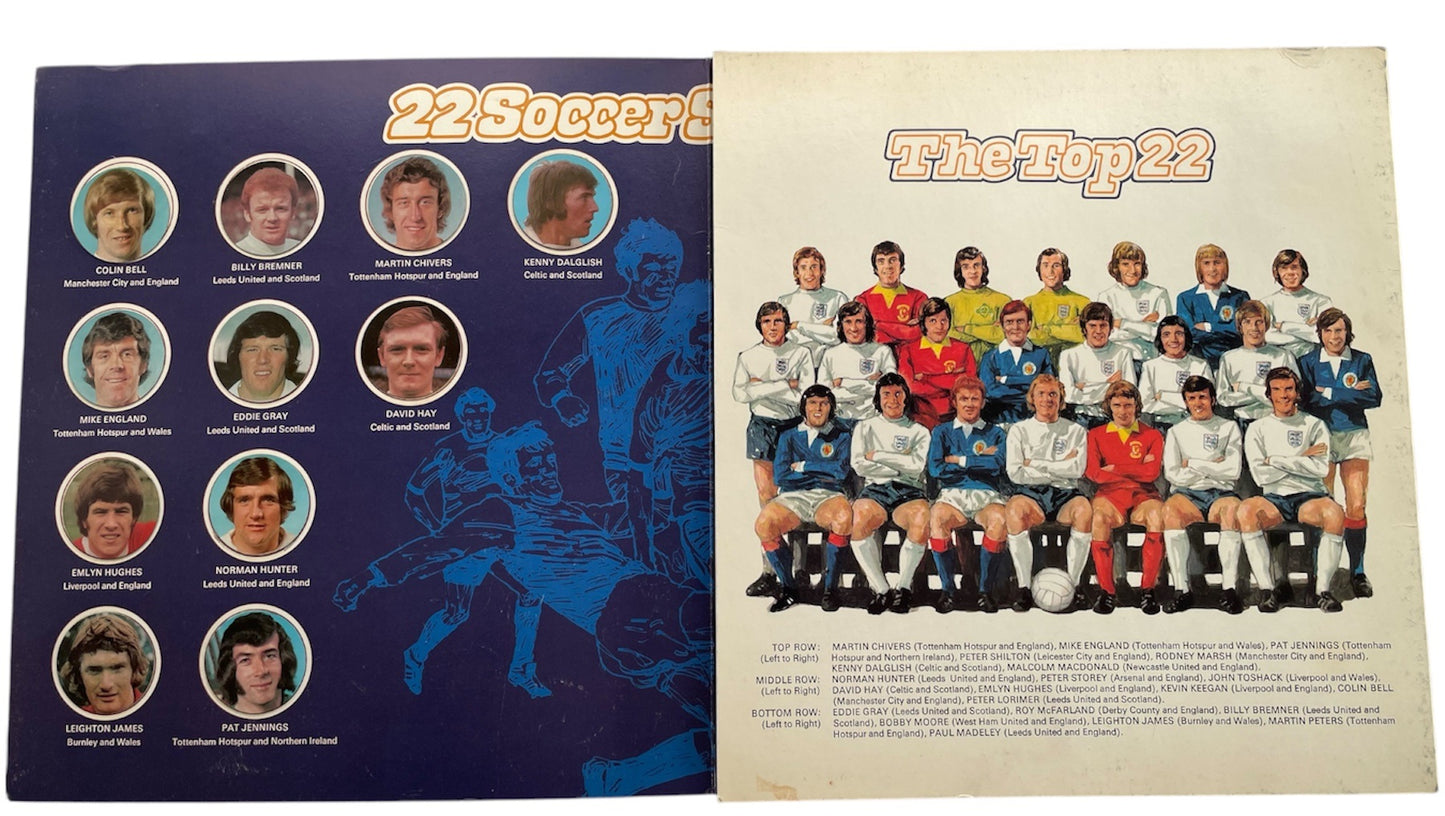Vintage 1972 Esso Top Team Players Medal Collection - The Top 22 Soccer Superstars From England, Scotland, Wales and Northern Ireland - Presented In A Presentation Binder - Very Good Condition