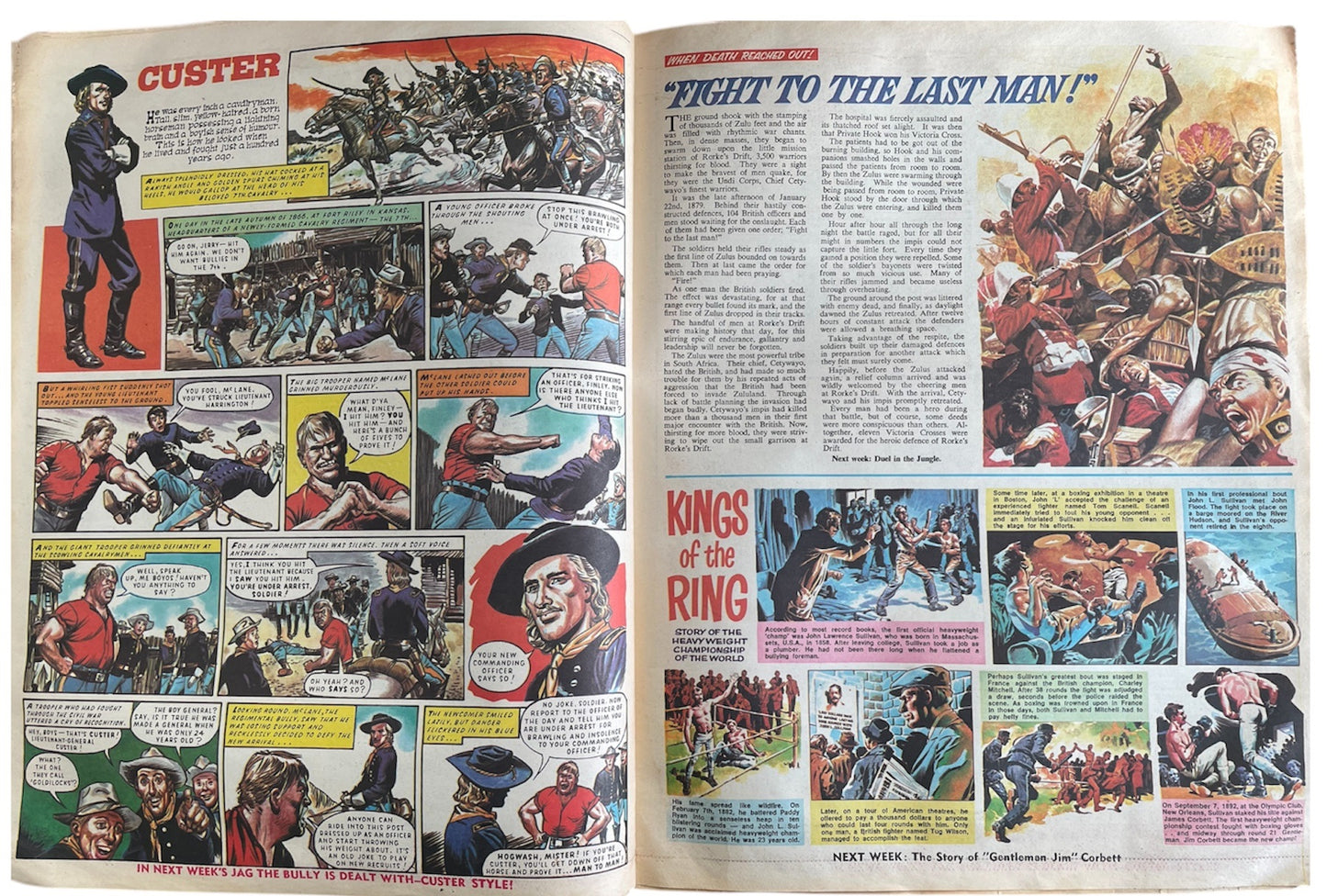 Vintage No. 1 Jag Weekly Tabloid Size Comic 4th May 1968 - Fantastic First issue With Free Gift - The Bobby More Book Of The FA Cup - Fantastic Condition Ultra Rare Former Shop Stock