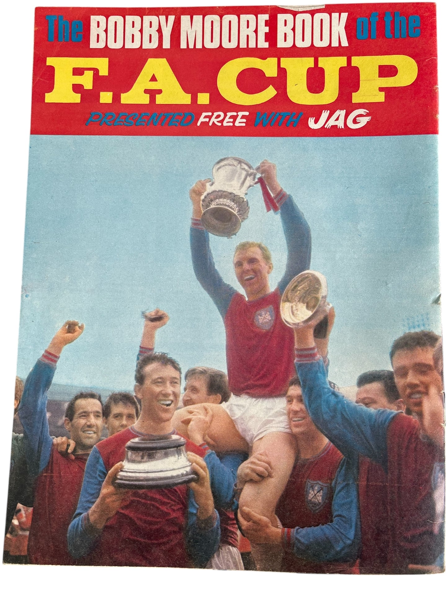 Vintage No. 1 Jag Weekly Tabloid Size Comic 4th May 1968 - Fantastic First issue With Free Gift - The Bobby More Book Of The FA Cup - Fantastic Condition Ultra Rare Former Shop Stock