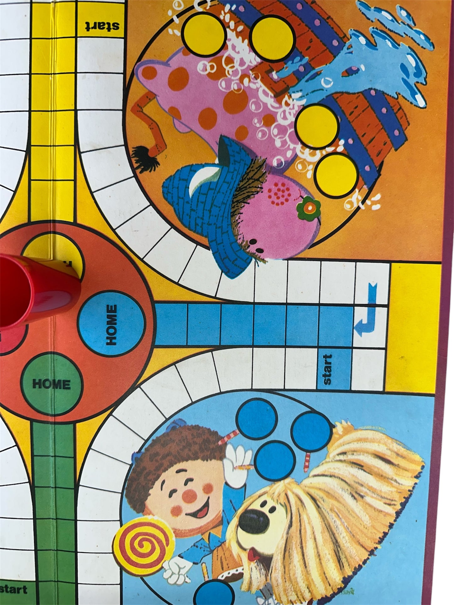 Vintage 1973 Hopes - The Magic Roundabout Twin Pack - 2 Great Board Games In One Super Box - Includes Crazy Races And Ludo - 100% Complete - In The Original Box.
