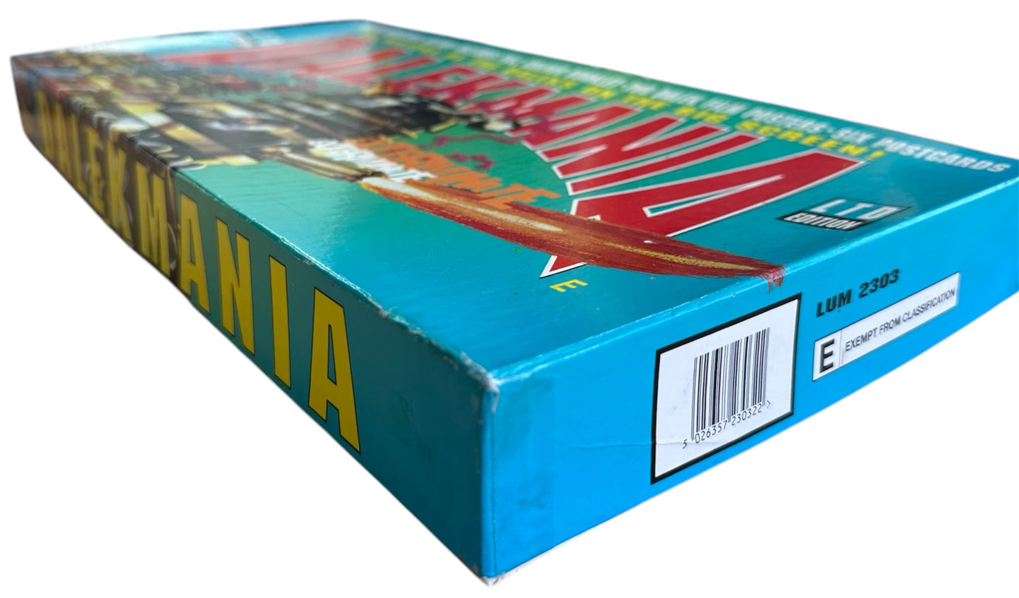 Vintage 1995 Limited Edition Doctor Dr Who Dalekmania VHS Video Box Set With Colour Booklet - 2 X Dalek Movie Posters - Six Postcards - Former Shop Counter Display Set - Ultra Rare