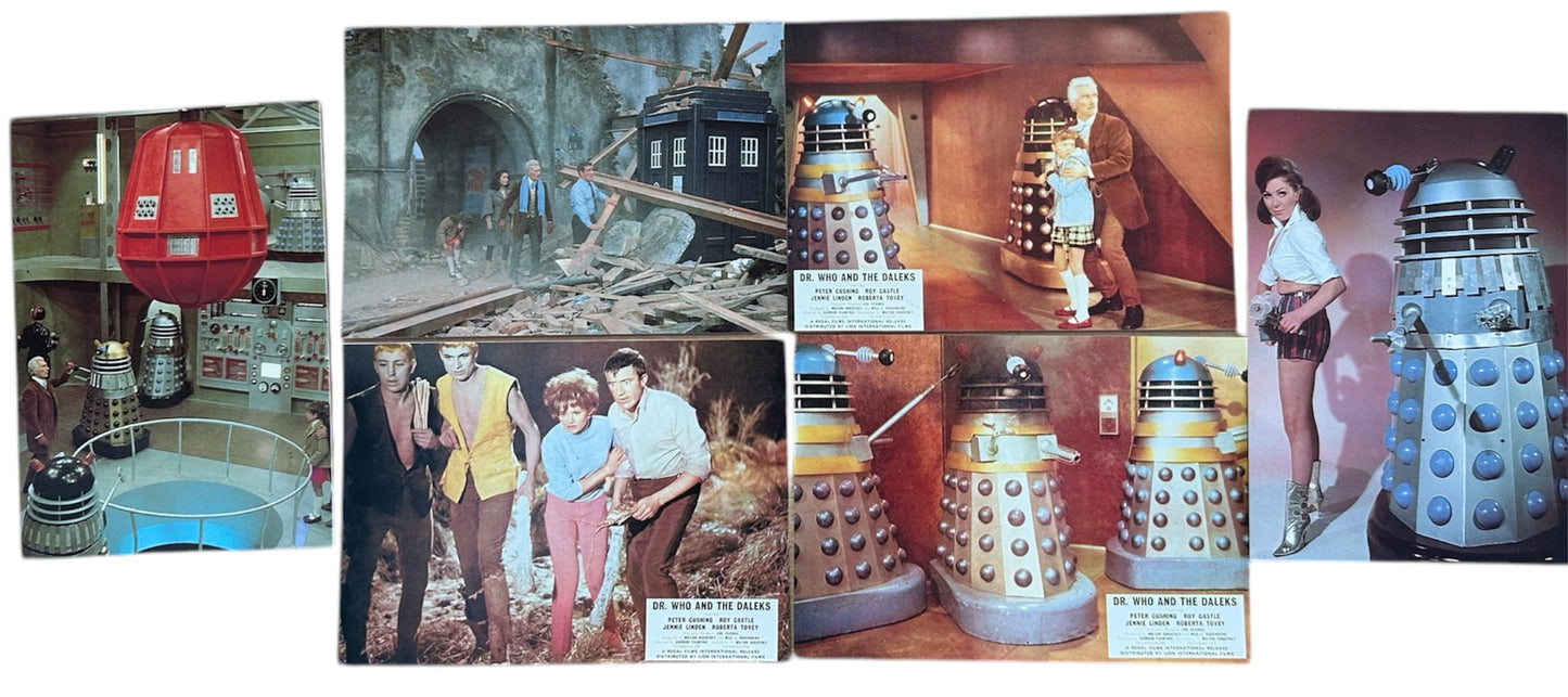 Vintage 1995 Limited Edition Doctor Dr Who Dalekmania VHS Video Box Set With Colour Booklet - 2 X Dalek Movie Posters - Six Postcards - Former Shop Counter Display Set - Ultra Rare