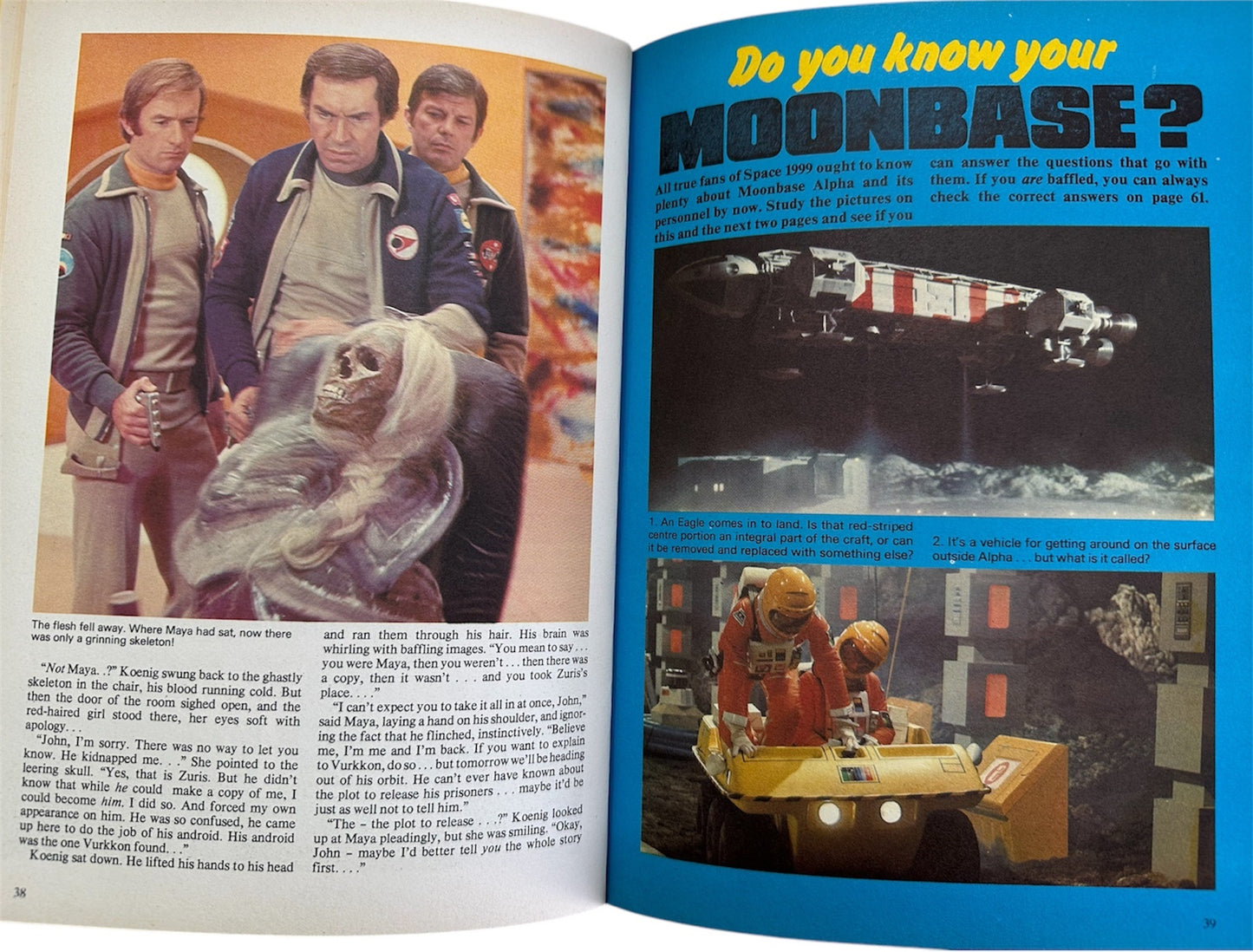 Vintage Gerry Andersons Space 1999 Annual 1978 - Authorised Edition Based On The Popular Television Series - Fantastic Condition