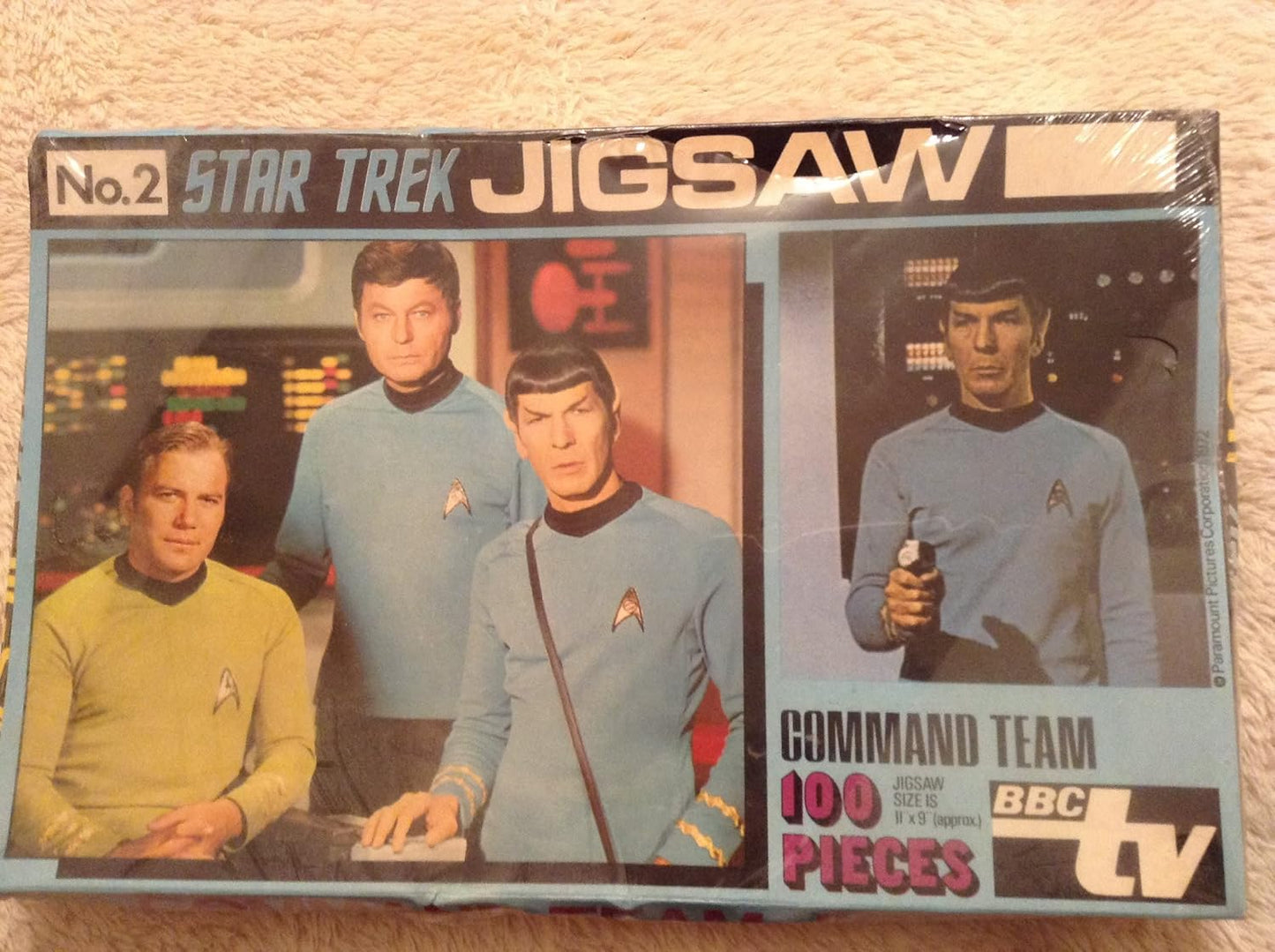Vintage 1972 Pleasure Products Star Trek Jigsaw Puzzle Number 2 The Command Team NEW & SEALED