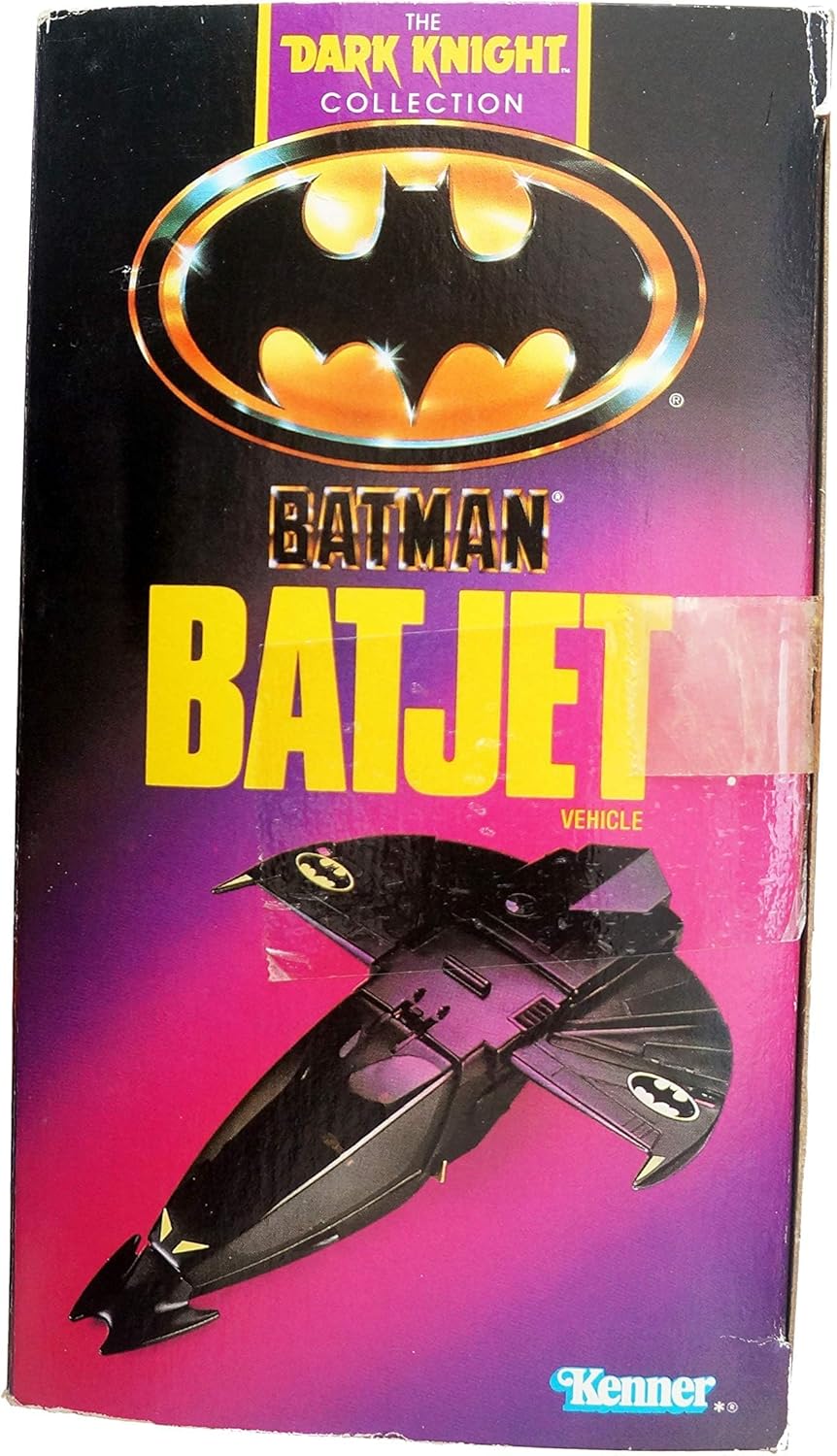 Vintage Kenner 1990 Batman The Batjet With Blast Off Missile & Spring Action WIngs - Brand New Factory Sealed Shop Stock Room Find