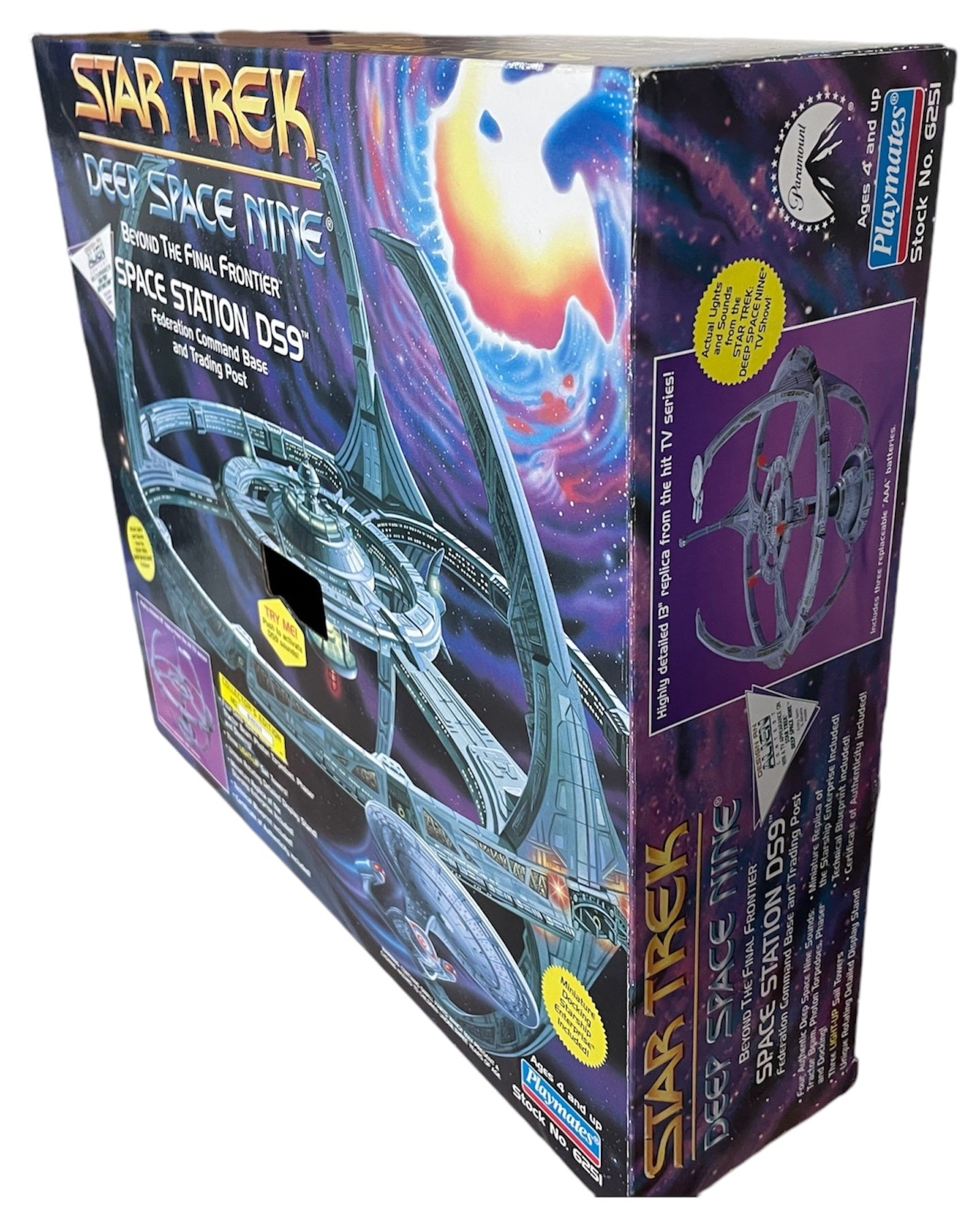 Vintage Playmates 1994 Star Trek Deep Space Nine - Beyond The Final Frontier - Electronic Space Station DS9 - Factory Sealed Shop Stock Room Find