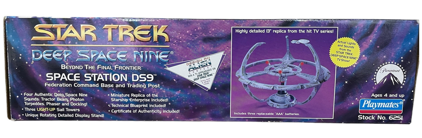 Vintage Playmates 1994 Star Trek Deep Space Nine - Beyond The Final Frontier - Electronic Space Station DS9 - Factory Sealed Shop Stock Room Find