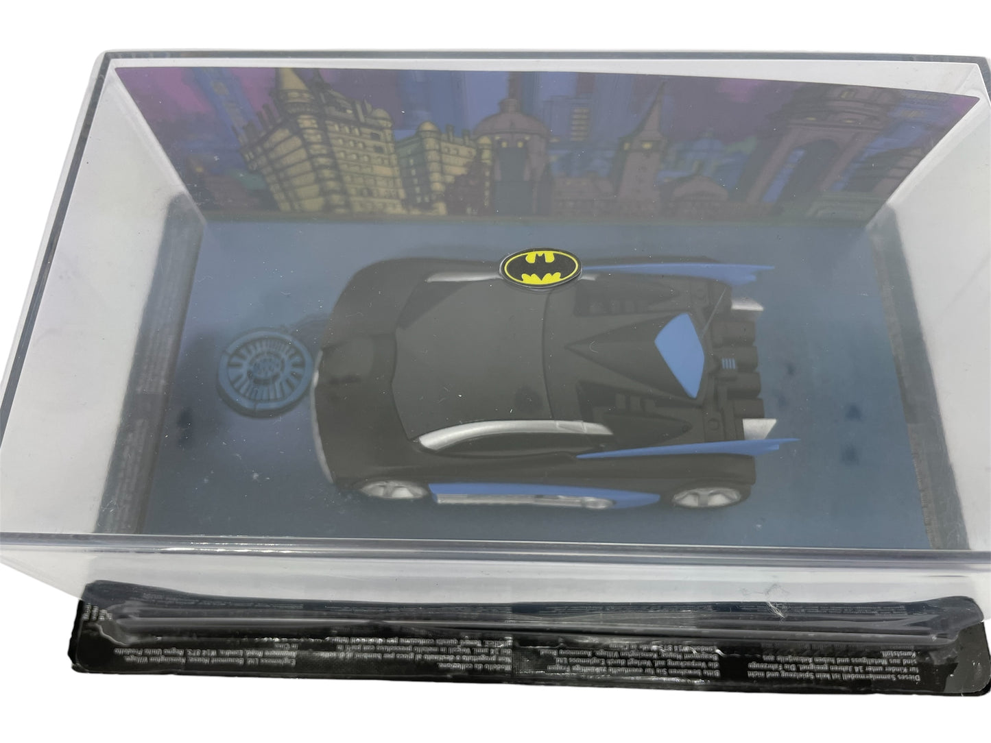 Batman Automobilia - The Definitive Collection Of Batman Vehicles - No. 16 The Animated Series Die-cast Black & Blue Batmobile In Display Case - Shop Stock Room Find