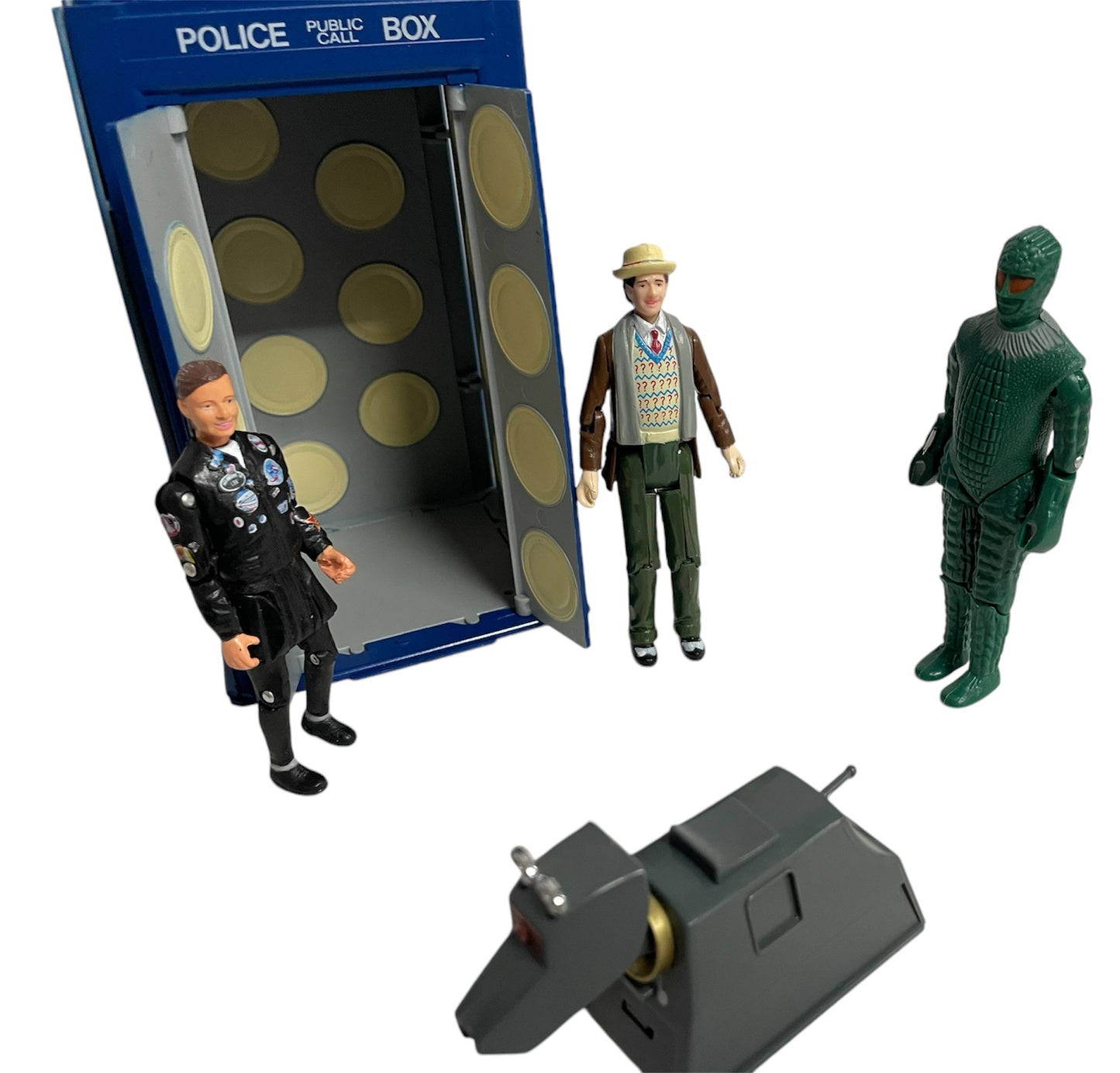 Vintage Dapol 1987 Doctor Dr Who Limited Edition 4" Action Play Set With 7th Doctor, K-9, Dalek, Ice Warrior & Ace Figures - Former Shop Display Set