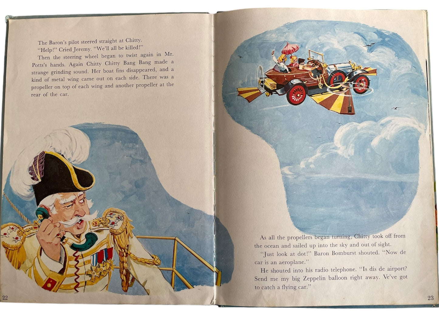 Vintage Collins 1968 Meet Chitty Chitty Bang Bang Large Hardback Book - Very Good Condition
