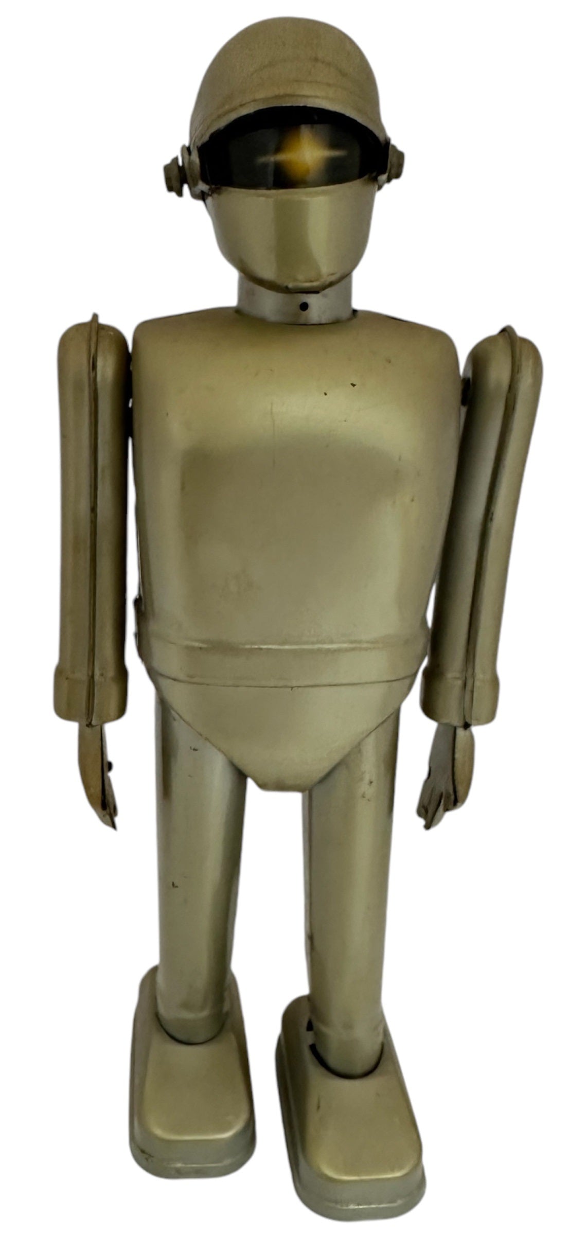 Vintage Rocket 2000 The Day The Earth Stood Still - Gort The Robot Metal Clockwork Wind Up Action Figure - Former Shop Counter Display Item