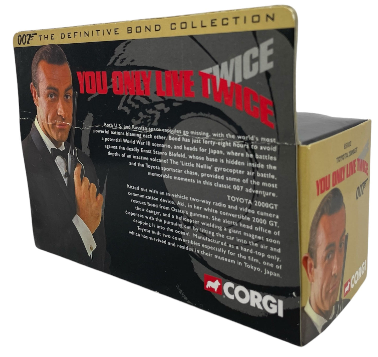 Vintage 2000 Corgi James Bond 007 The Definitive Bond Collection - You Only Live Twice - Toyota 2000GT 1:36 Scale Die-Cast Model Car Vehicle No. 65102 - Brand New Factory Sealed Shop Stock Room Find