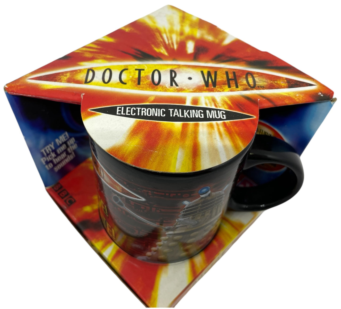 Vintage Character 2004 Doctor Dr Who Dalek Exterminate Electronic Talking Ceramic Mug - Shop Stock Room Find
