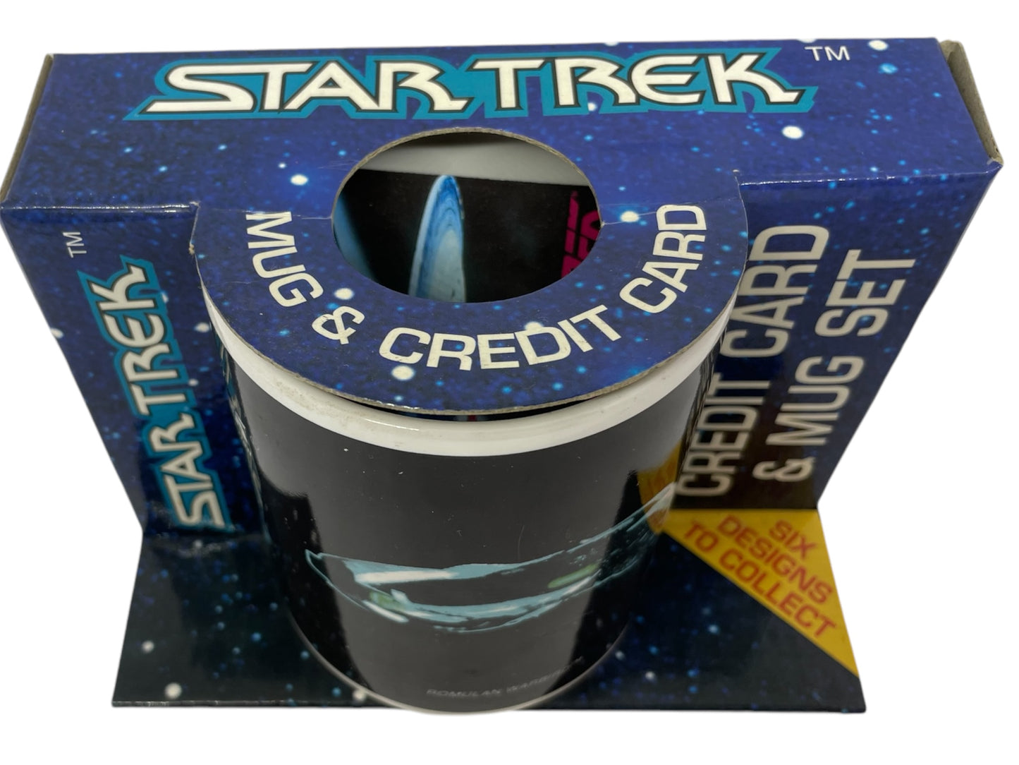 Vintage 1996 Star Trek The Next Generation Romulan Warbird Collectable Credit Card And Ceramic Mug Set - In The Original Box - Shop Stock Room Find
