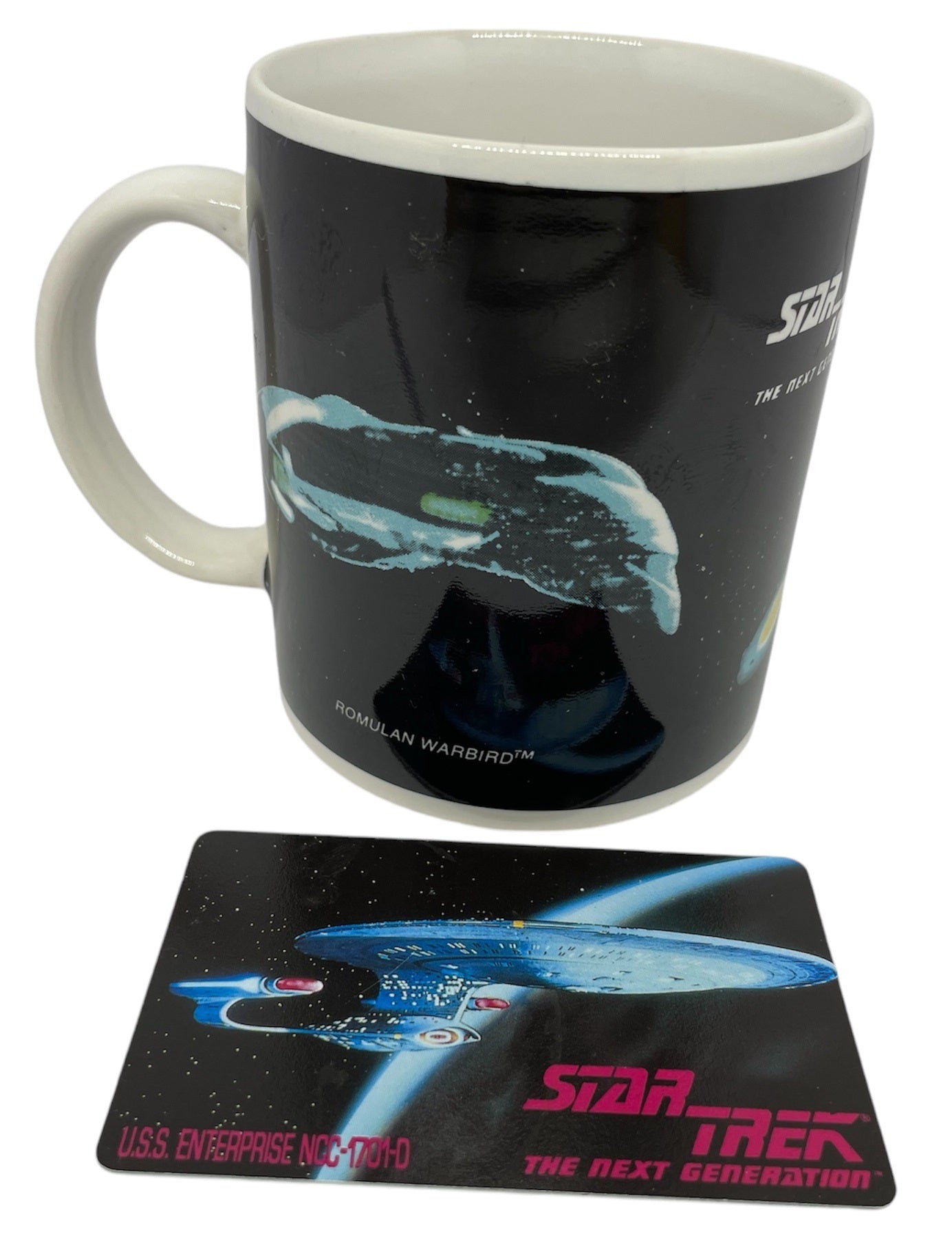 Vintage 1996 Star Trek The Next Generation Romulan Warbird Collectable Credit Card And Ceramic Mug Set - In The Original Box - Shop Stock Room Find
