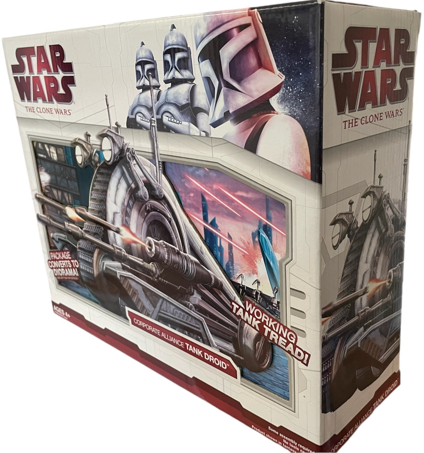 Vintage 2009 Star Wars The Clone Wars- Corporate Alliance Tank Droid With Real Firing Blaster Cannons - Brand New Factory Sealed Shop Stock Room Find