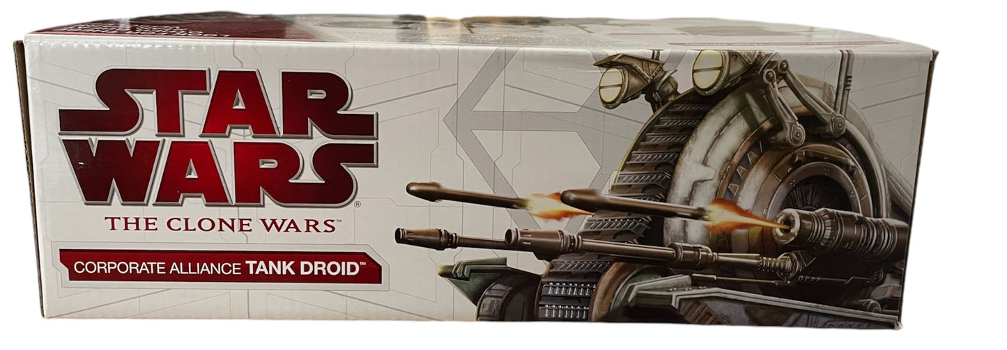 Vintage 2009 Star Wars The Clone Wars- Corporate Alliance Tank Droid With Real Firing Blaster Cannons - Brand New Factory Sealed Shop Stock Room Find