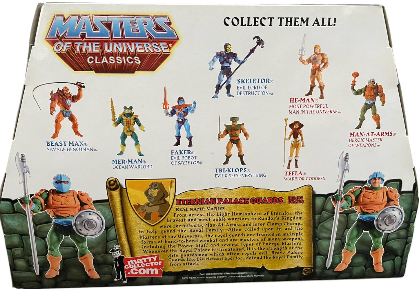 Vintage 2010 Mattel Masters Of The Universe Classics - Eternian Palace Guards - Heroic Guards 2 Pack Action Figure Set - Brand New Factory Sealed Shop Stock Room Find