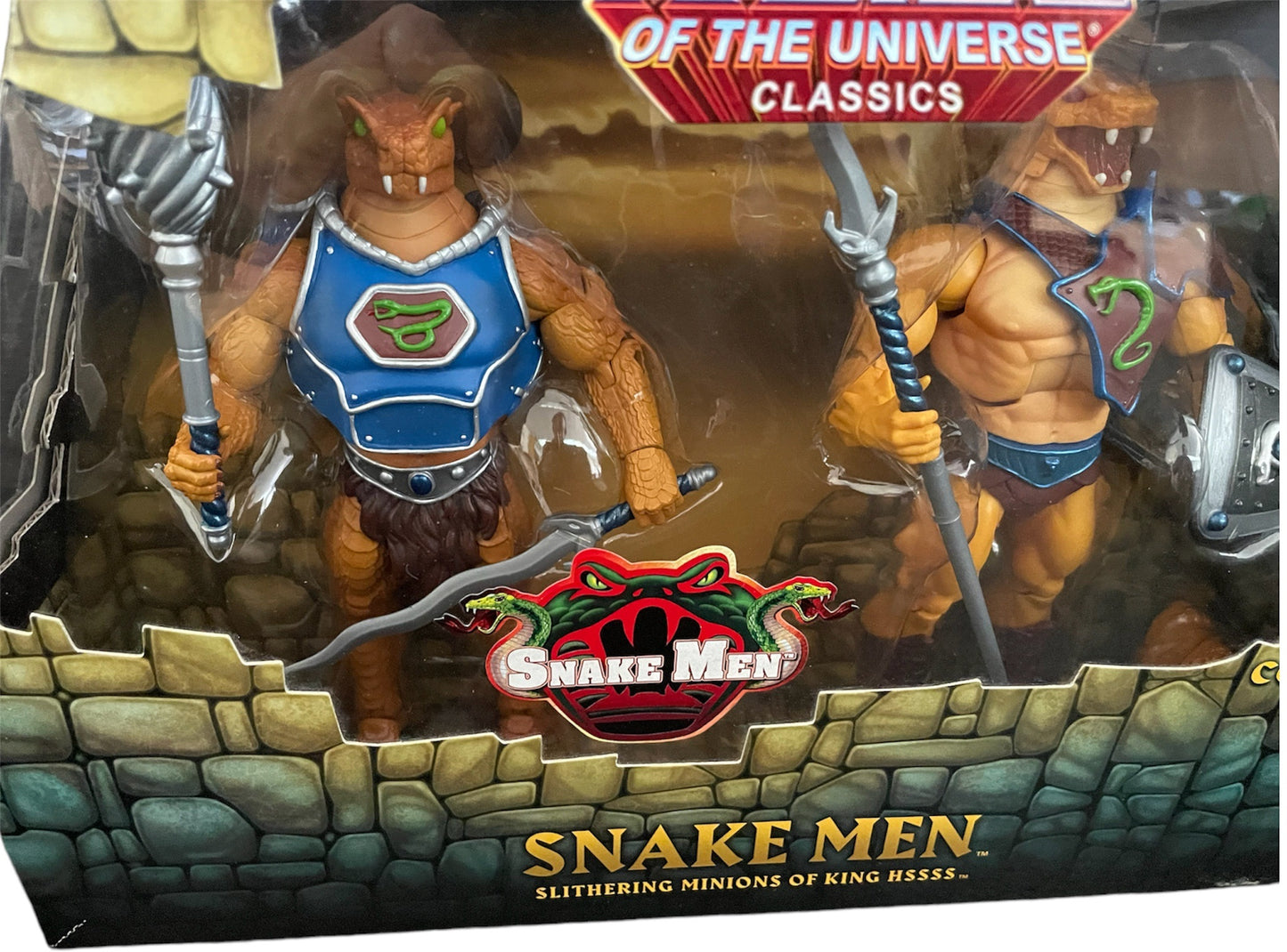 Vintage 2012 Mattel Masters Of The Universe Classics - Snake Men - Slithering Minions Of King Hsss Action Figure Set - Brand New Factory Sealed Shop Stock Room Find