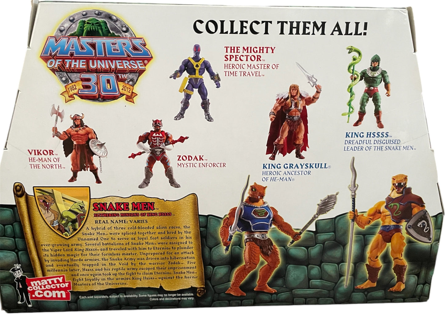 Vintage 2012 Mattel Masters Of The Universe Classics - Snake Men - Slithering Minions Of King Hsss Action Figure Set - Brand New Factory Sealed Shop Stock Room Find