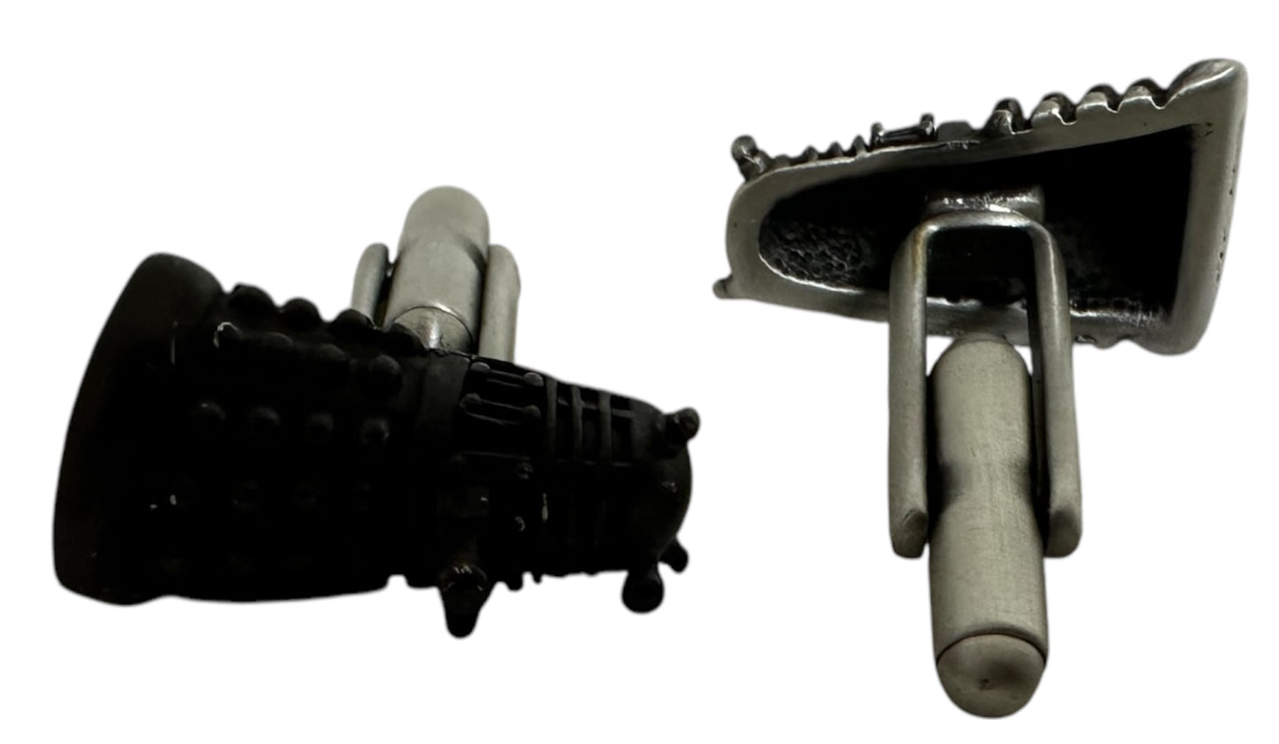 Vintage Mag Mouch 2008 Doctor Dr Who - The Black Dalek Cufflinks Set In Presentation Box - Shop Stock Room Fin