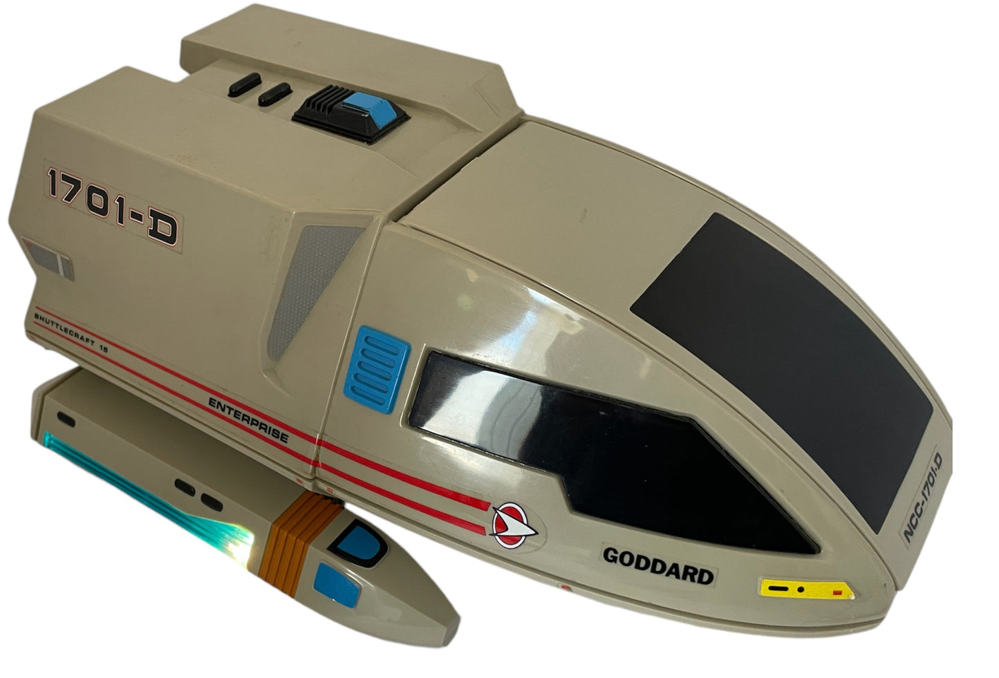 Vintage Playmates 1992 Star Trek The Next Generation Electronic Shuttlecraft Goddard 1701-D - Complete And In The Original Box - Former Shop Counter Display Model