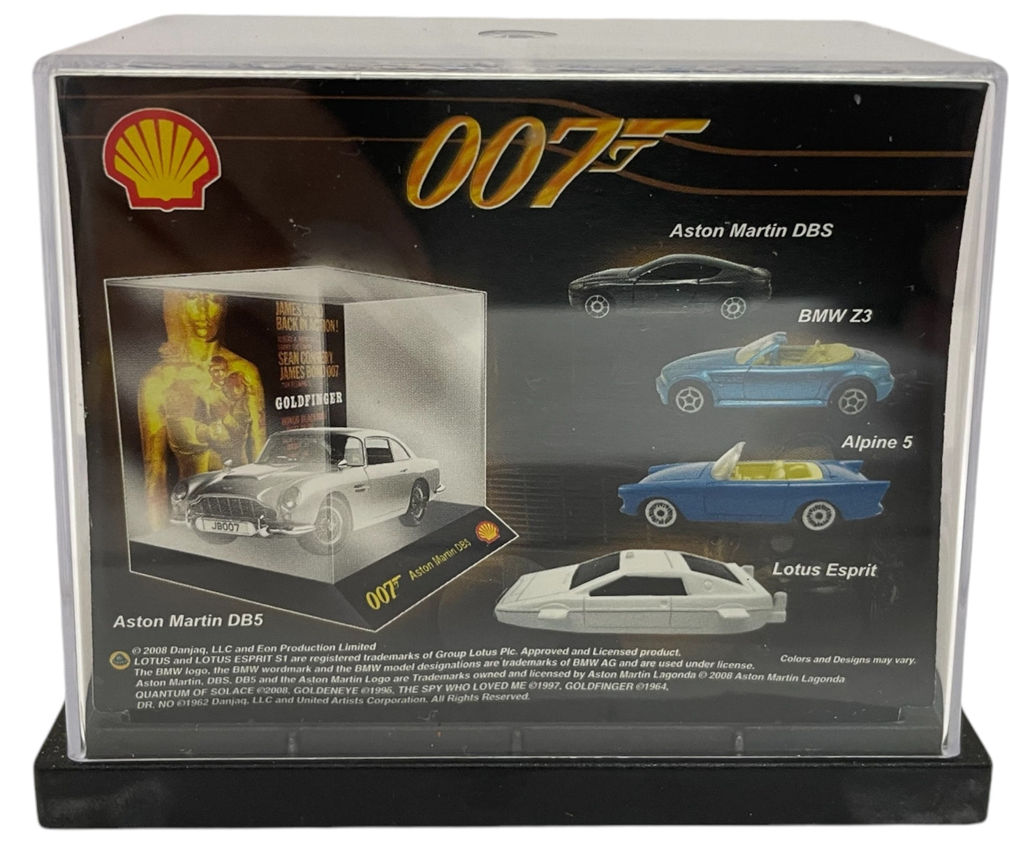 Vintage 2008 Shell James Bond 007 - Dr No - Sunbeam Alpine 5 1:64 Scale Die-Cast Model Vehicle With Movie Card Backlot - Factory Sealed Shop Stock Room Find