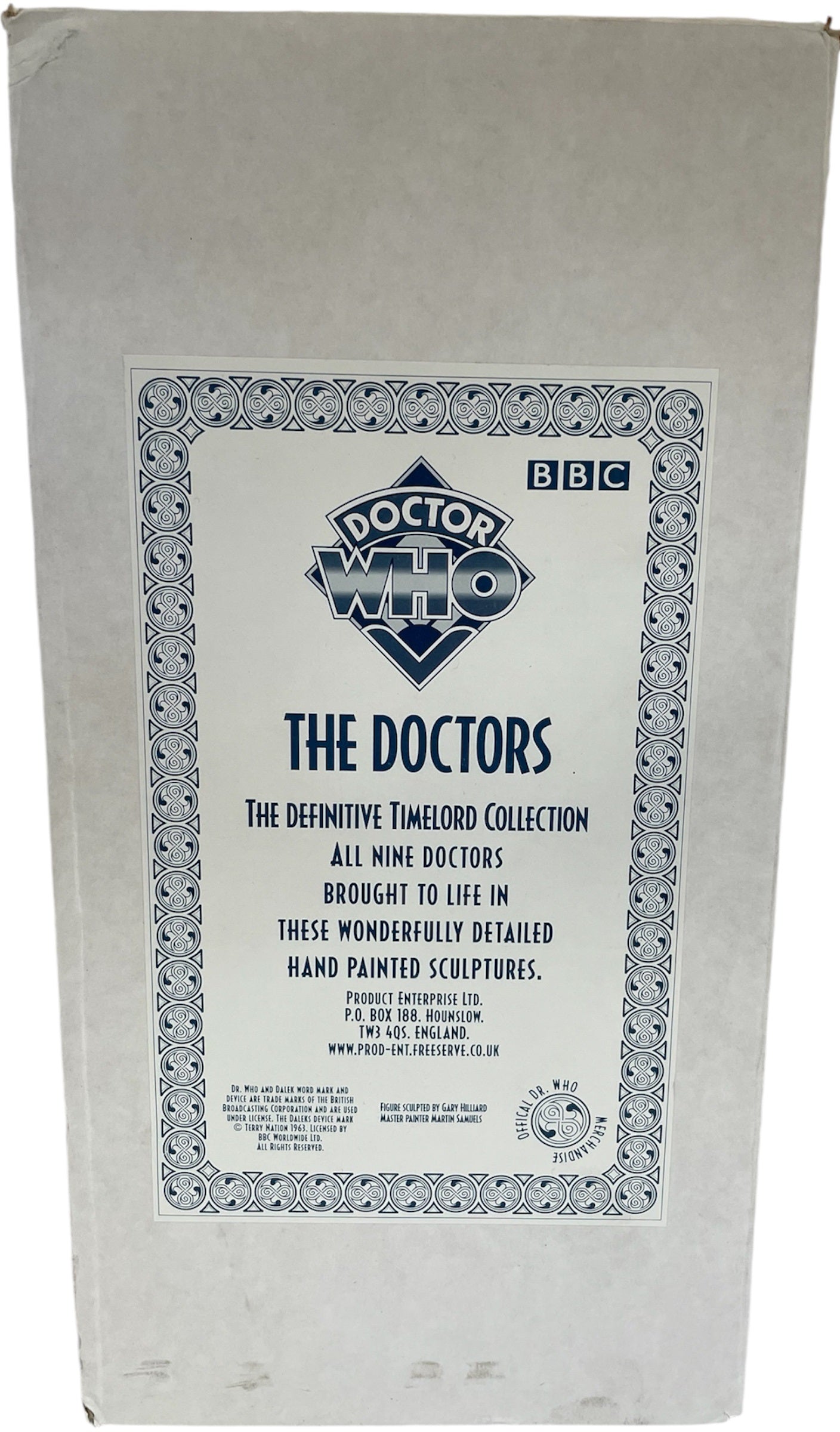Vintage 1996 Product Enterprise Dr Who The Time Lord Collection Doctor Number 2 Patrick Troughton 12" Figure Master Sculpted Statue Limited Edition - Shop Stock Room Find.